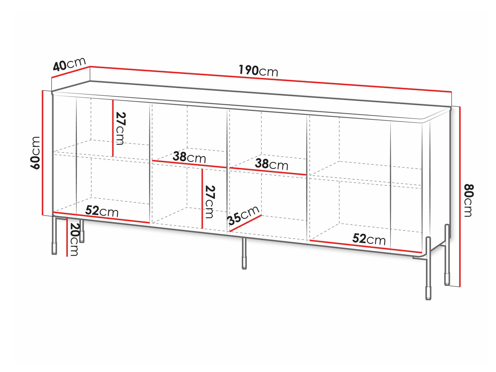 Sideboard Nobilitas I (Kaschmir)