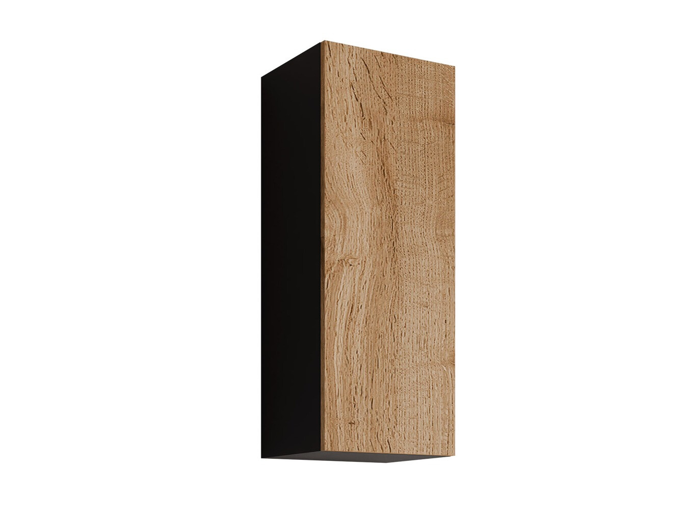 Hängeschrank Vilrin VI (Schwarz + Wotan Eiche)