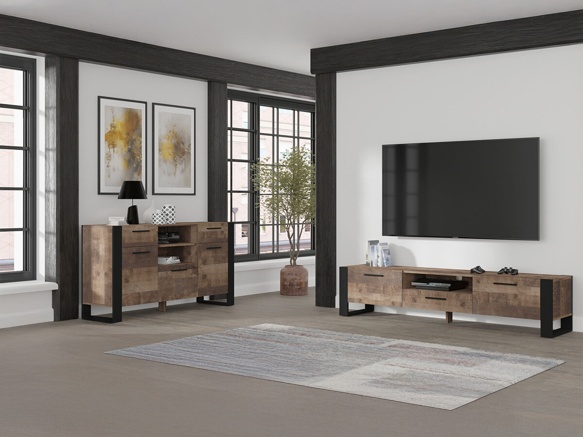 TV-Möbel Cordoro 101 (Dunkles Holz)