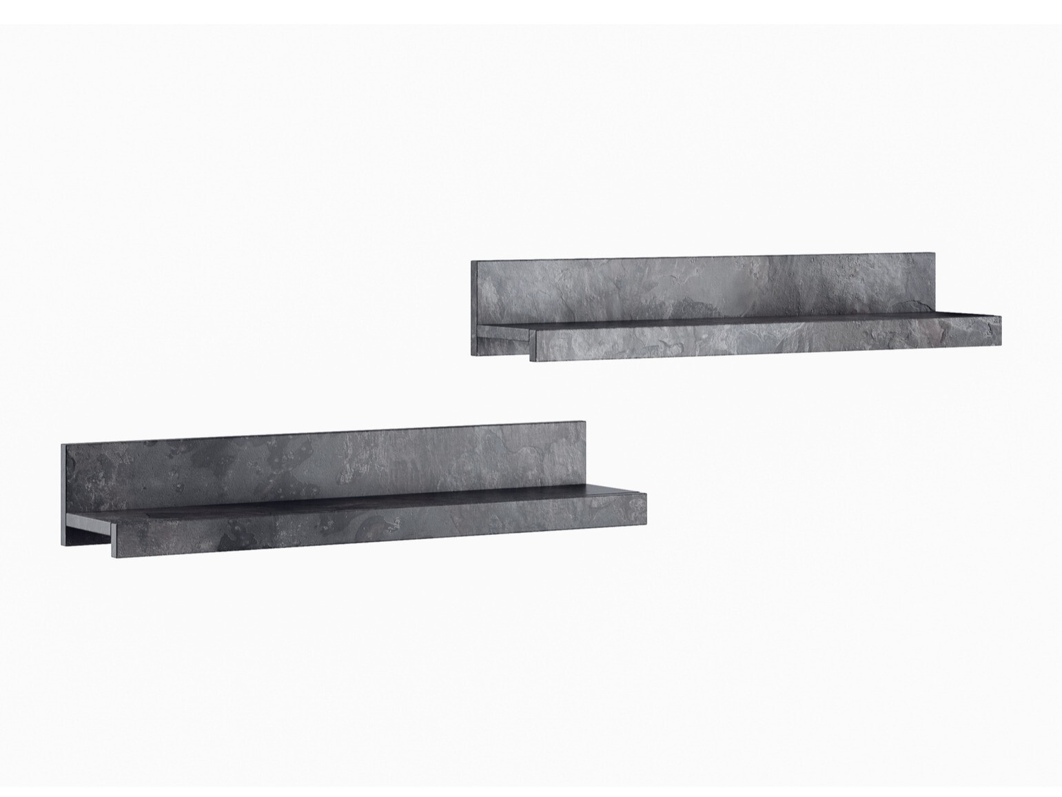 Eine Reihe hängender Regale Torvire 105 (Beton dunkel)