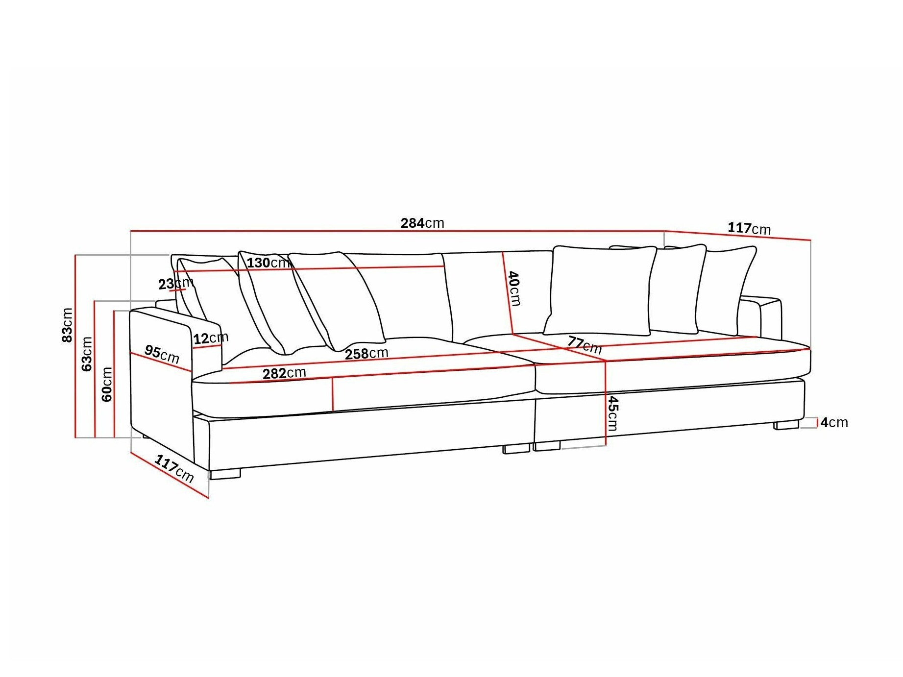 Sofa Tivsoe 107 (Trenza 08)