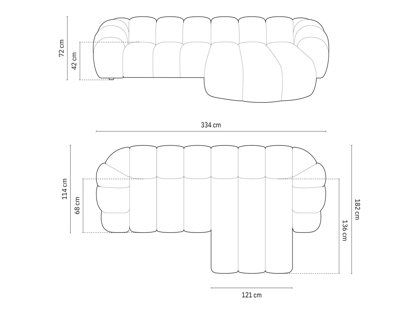 Ecksofa Cirnolu 103 (Bubble 03)