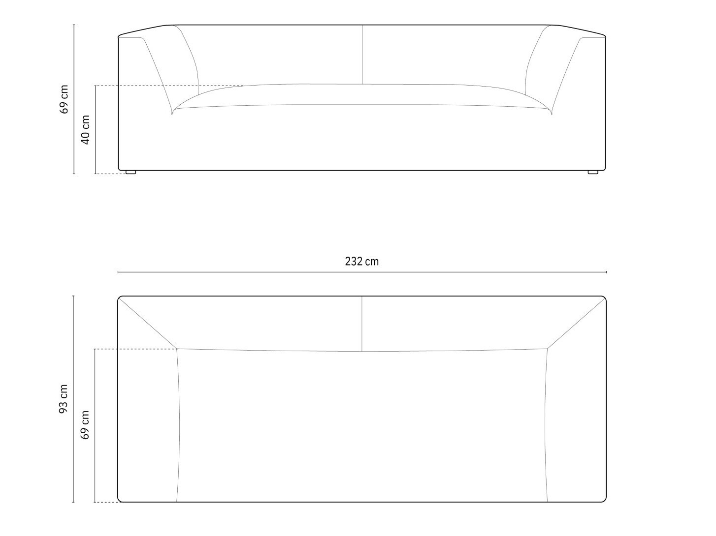 Sofa Vermaru 101 (Scala Eschenholz)