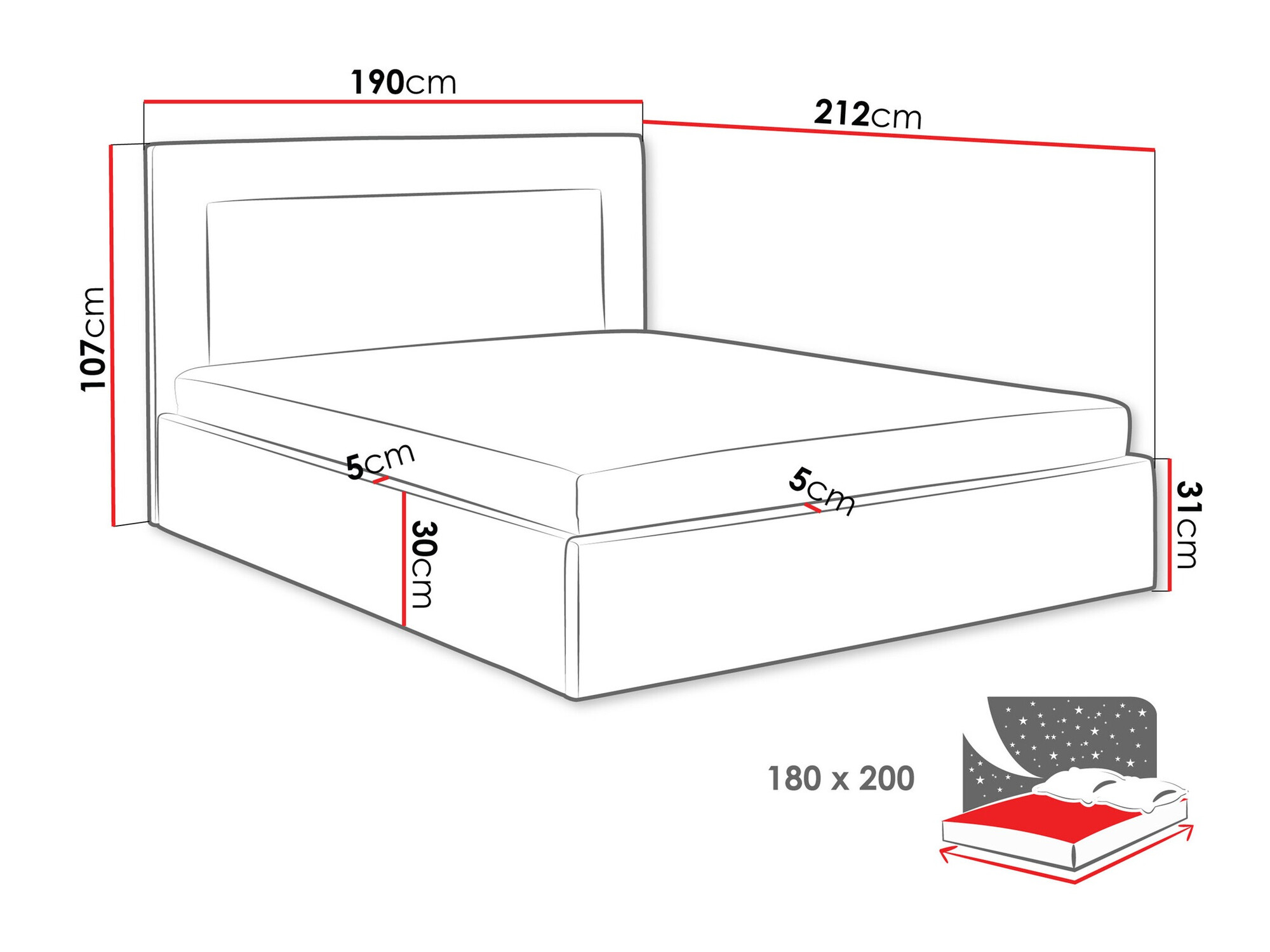 Bett Arsura (Coral 55)
