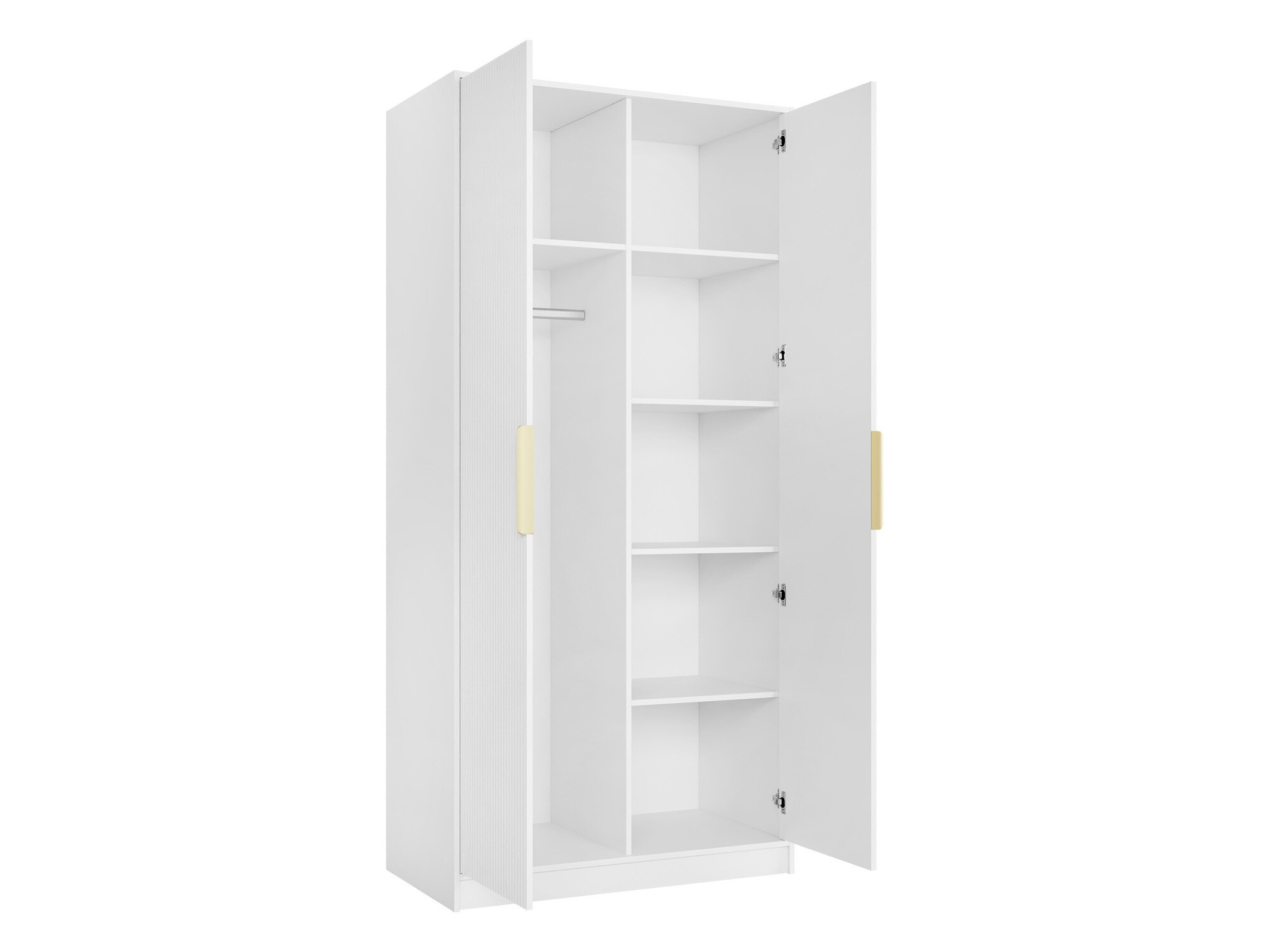 Kleiderschrank Comfivo Larmire 122 (Weiss)