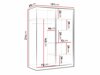 Kleiderschrank Larmire 100 (Weiss)