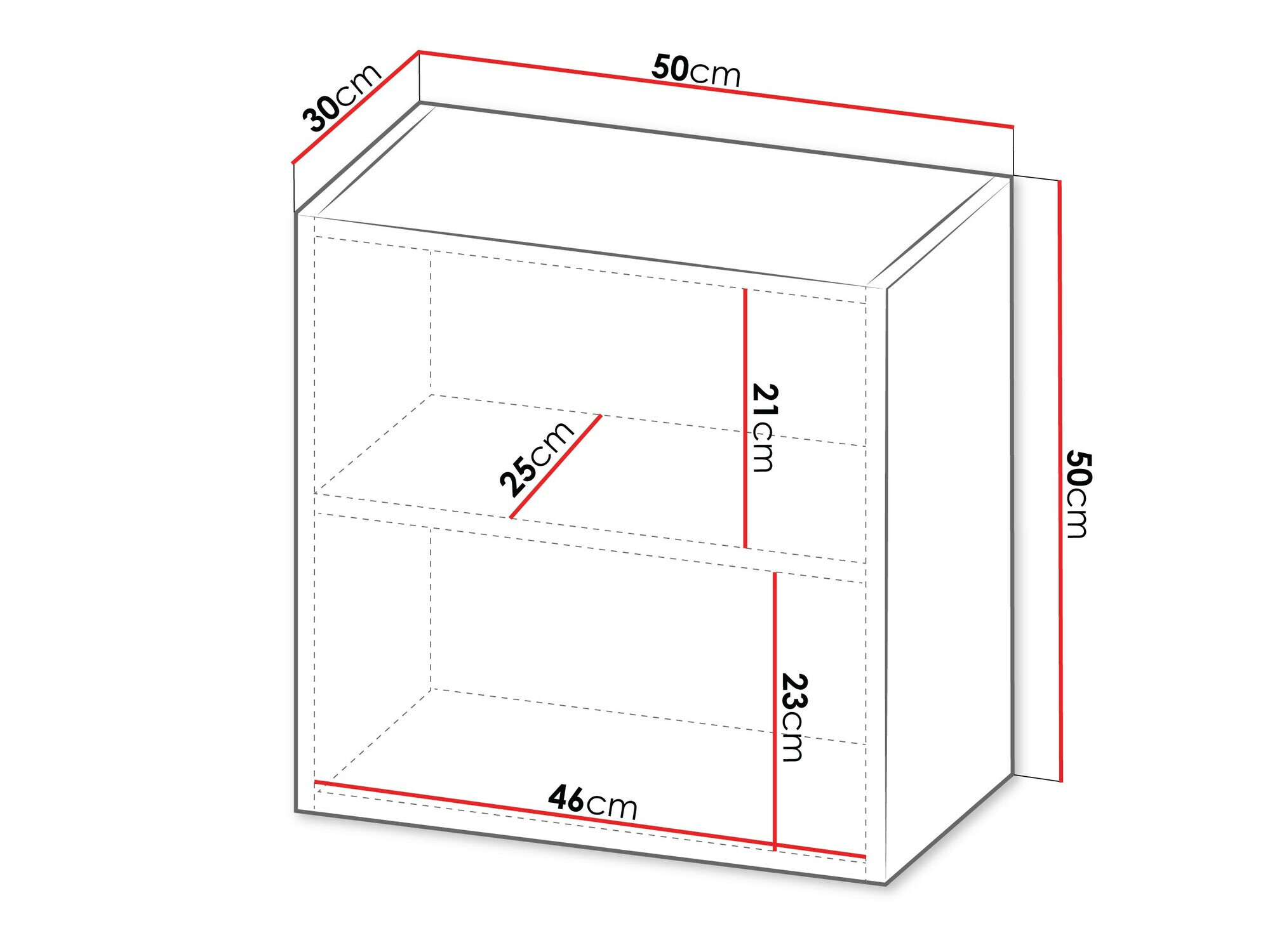 Hängeschrank Species (Schwarz + Wotan Eiche)
