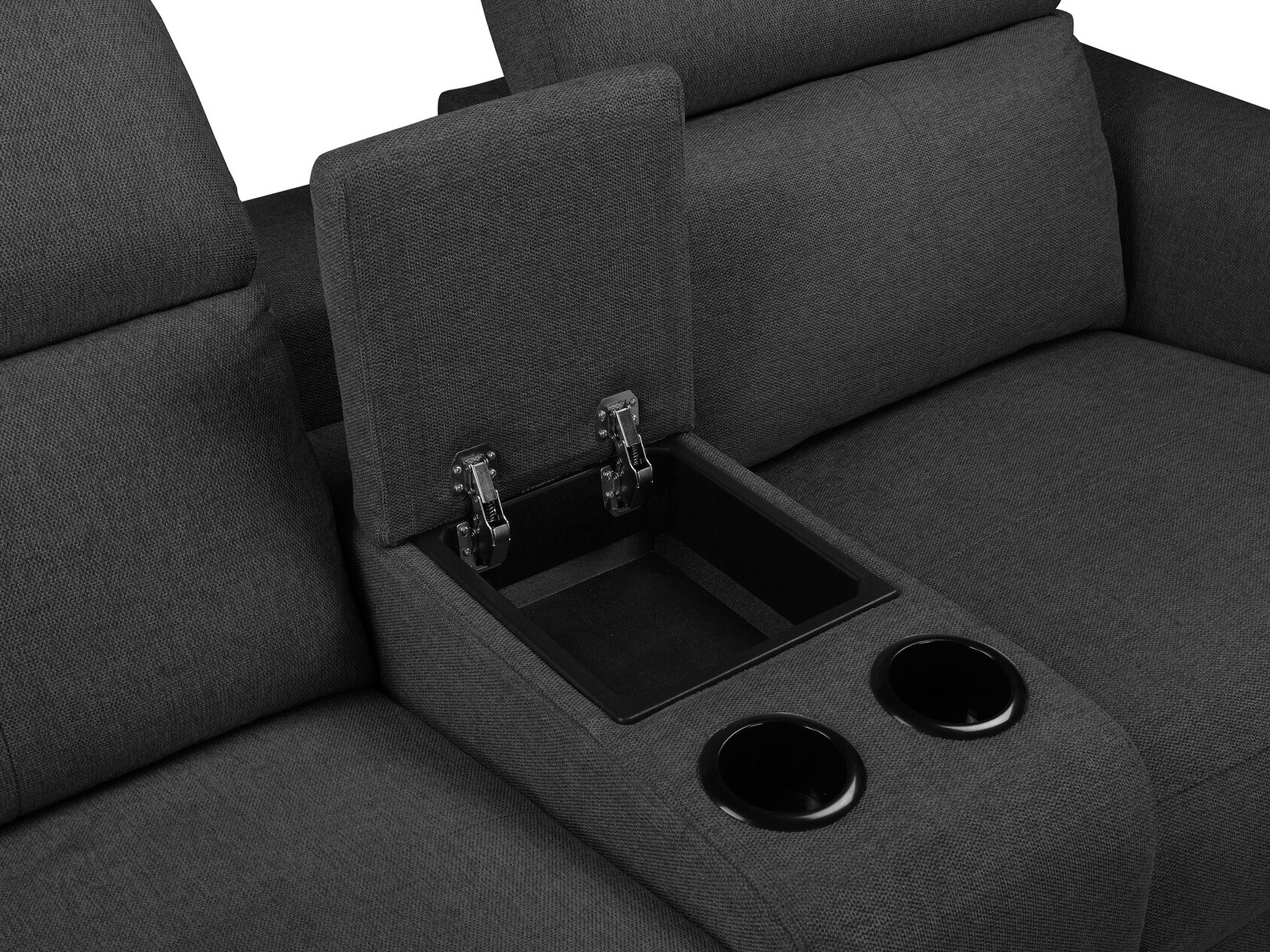 Sofa mit Liegefunktion Evamare 101 (Dunkelgrau)