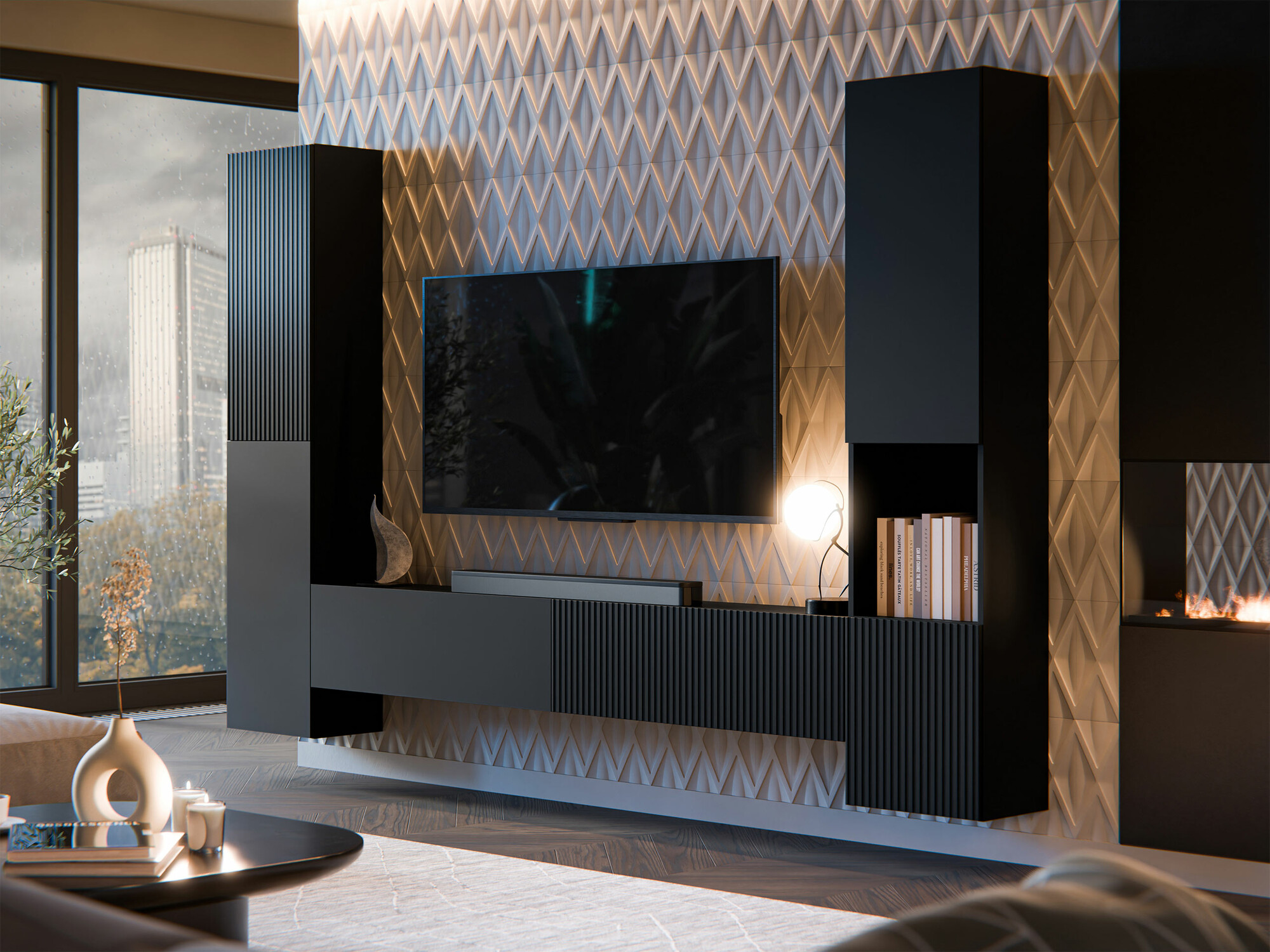 Wohnzimmer-Sets Species I (Schwarz)