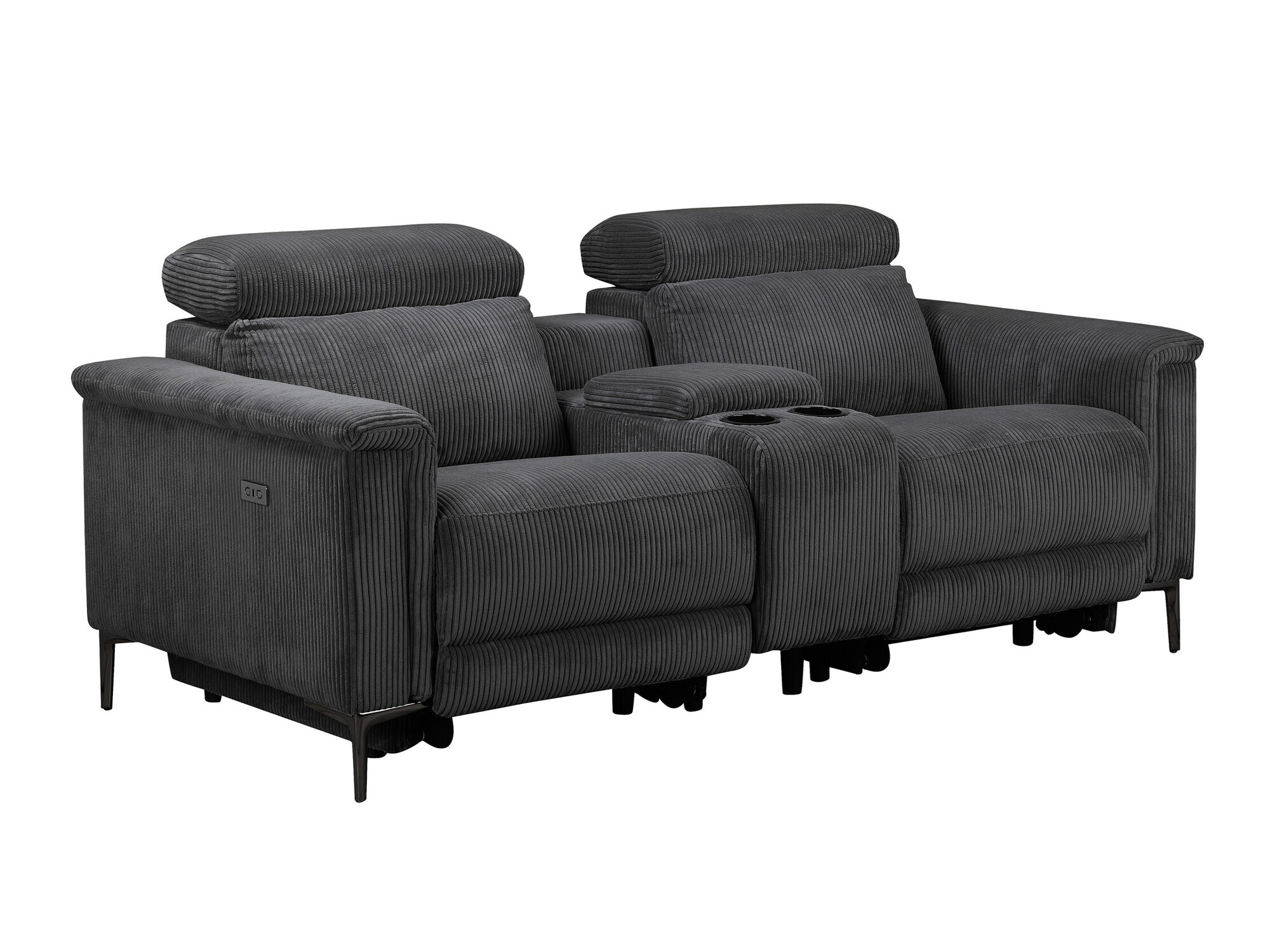 Sofa mit Liegefunktion Evamare 108 (Anthrazit)
