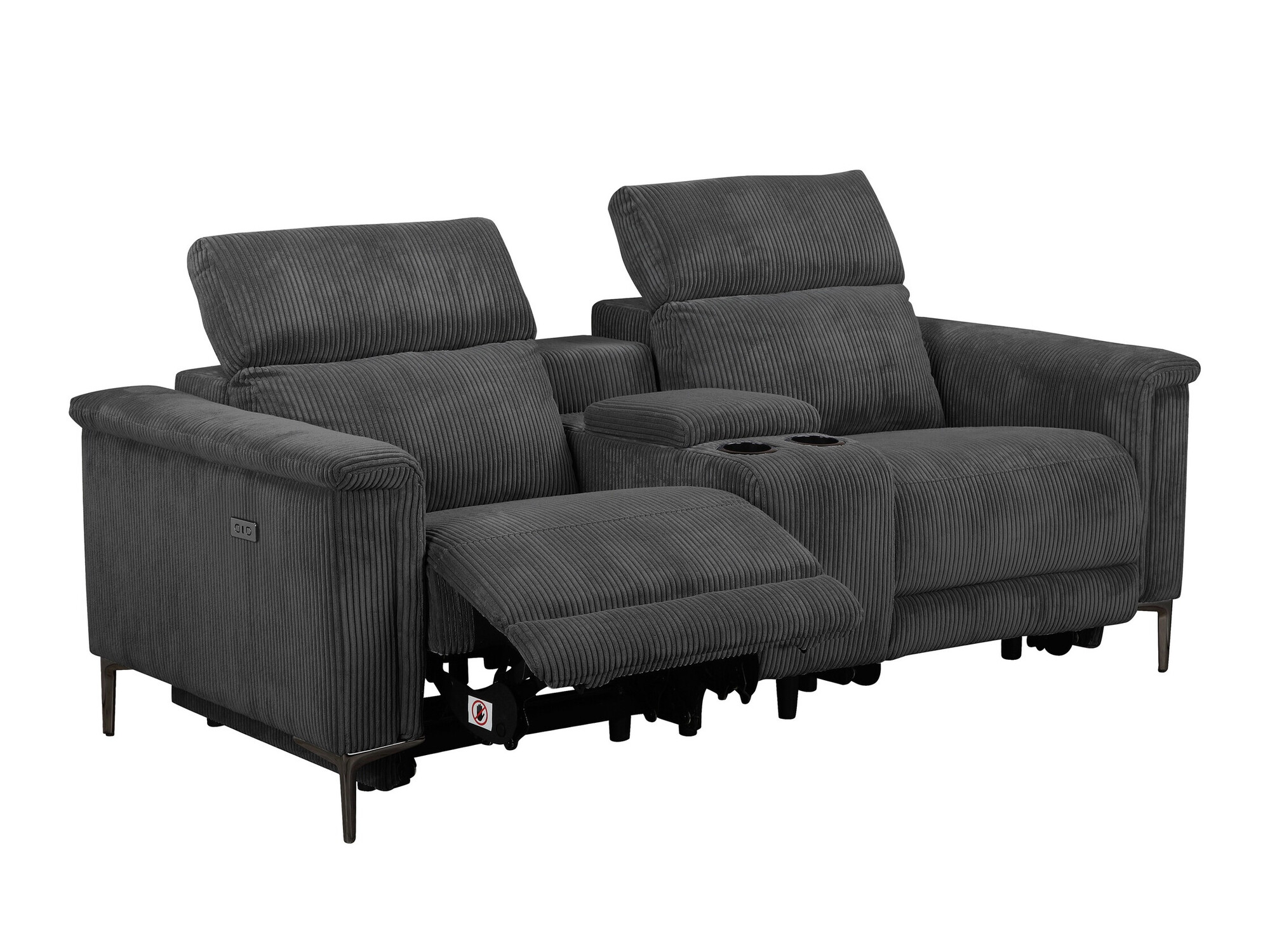 Sofa mit Liegefunktion Evamare 108 (Anthrazit)