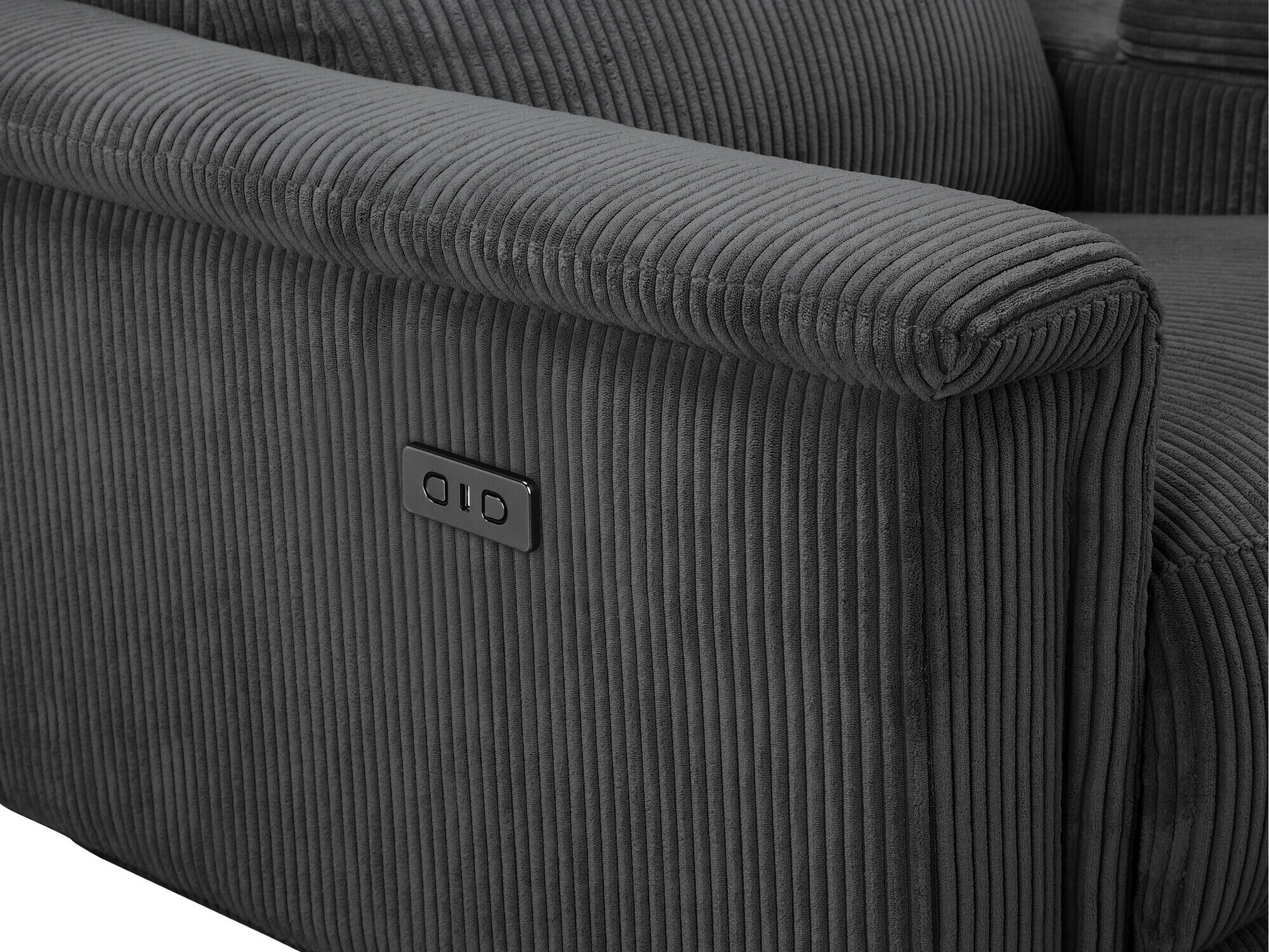Sofa mit Liegefunktion Evamare 108 (Anthrazit)