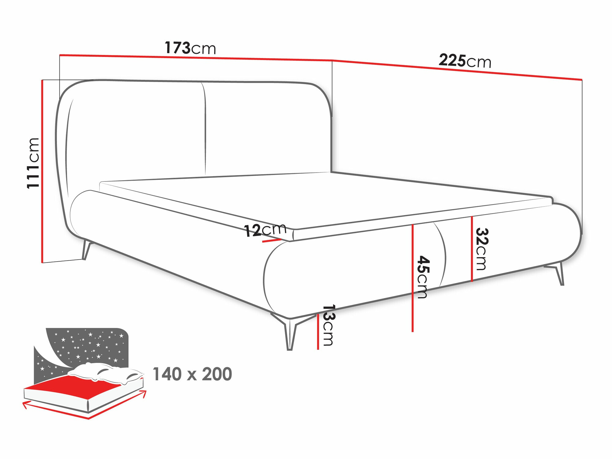 Bett Clovis 119 (Coral 65)