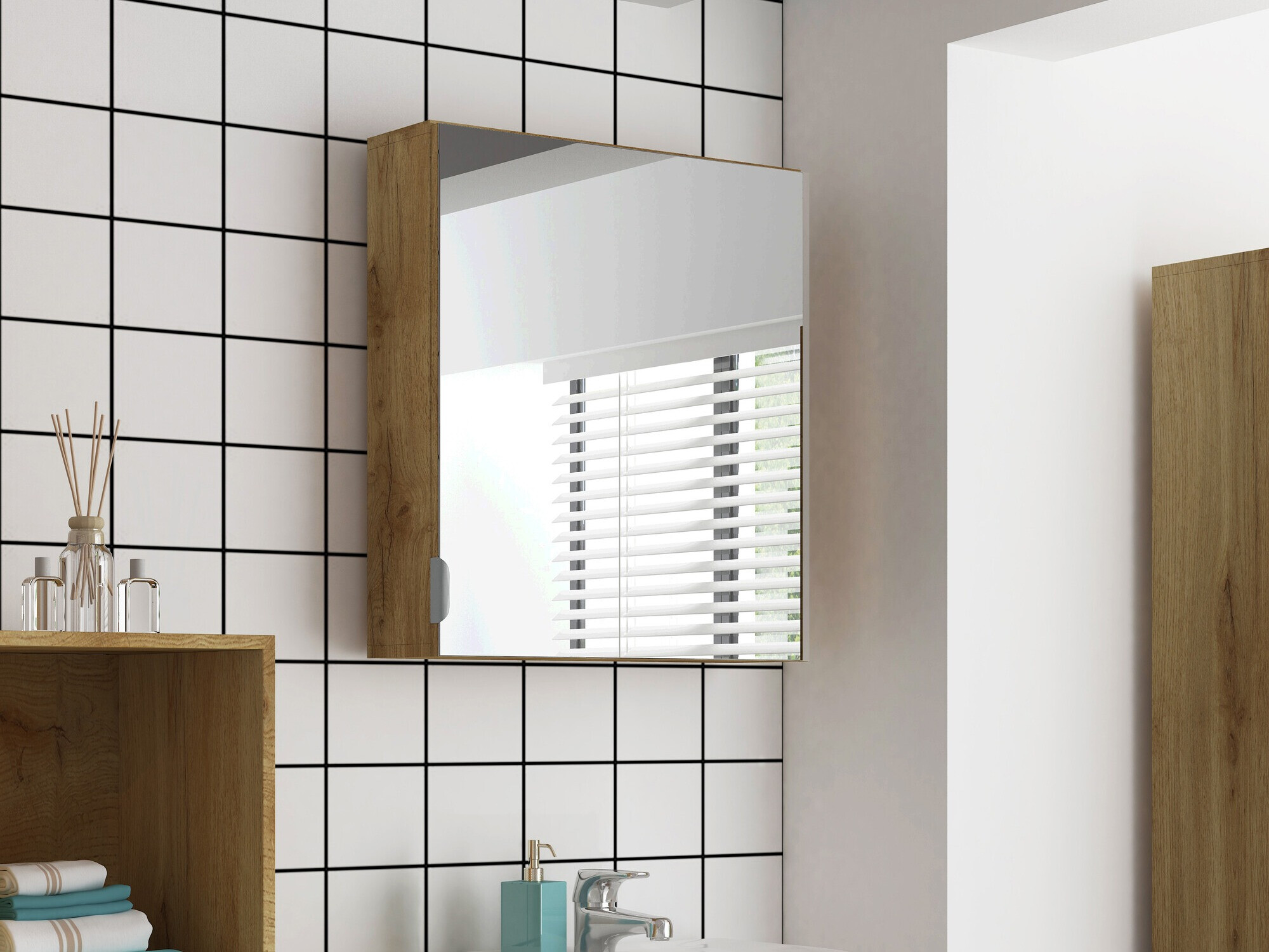 Badezimmerspiegelschrank Denton 1470