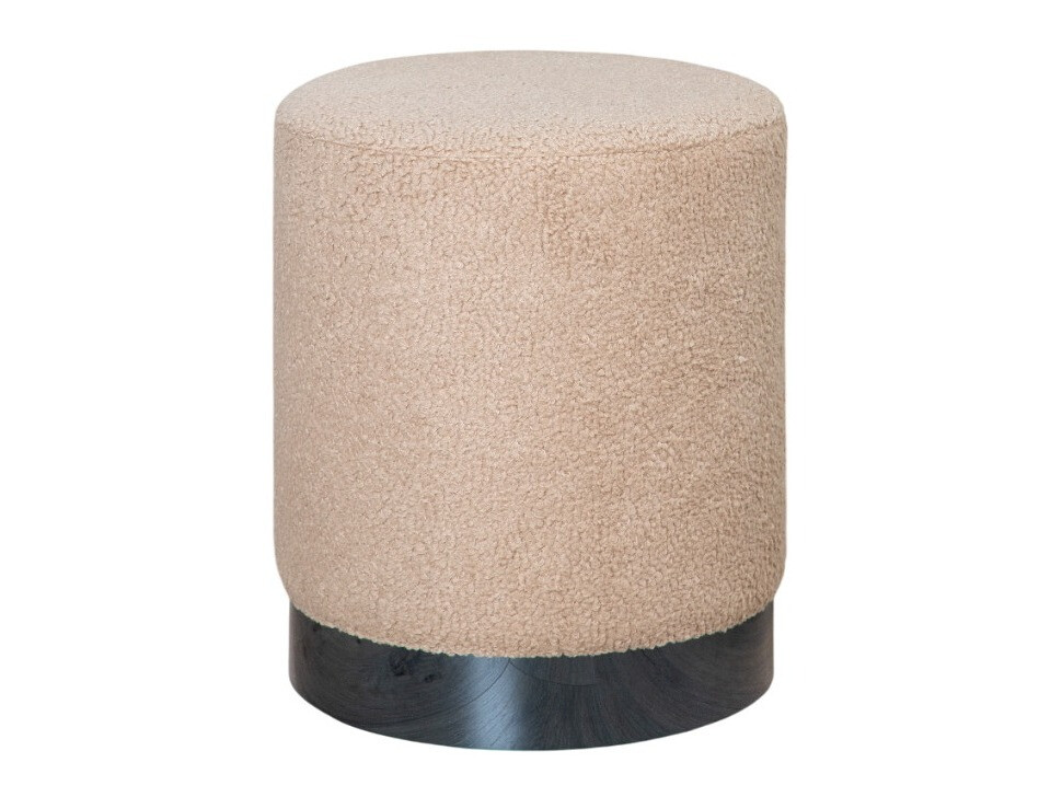 Hocker Dallas 2936 (Beige + Schwarz glänzend)
