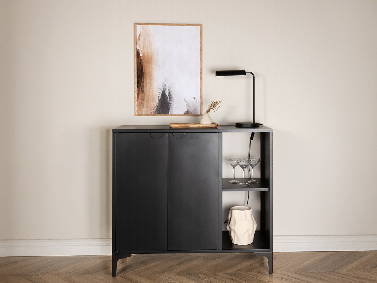 Sideboard Romcamu 105 (Schwarz)