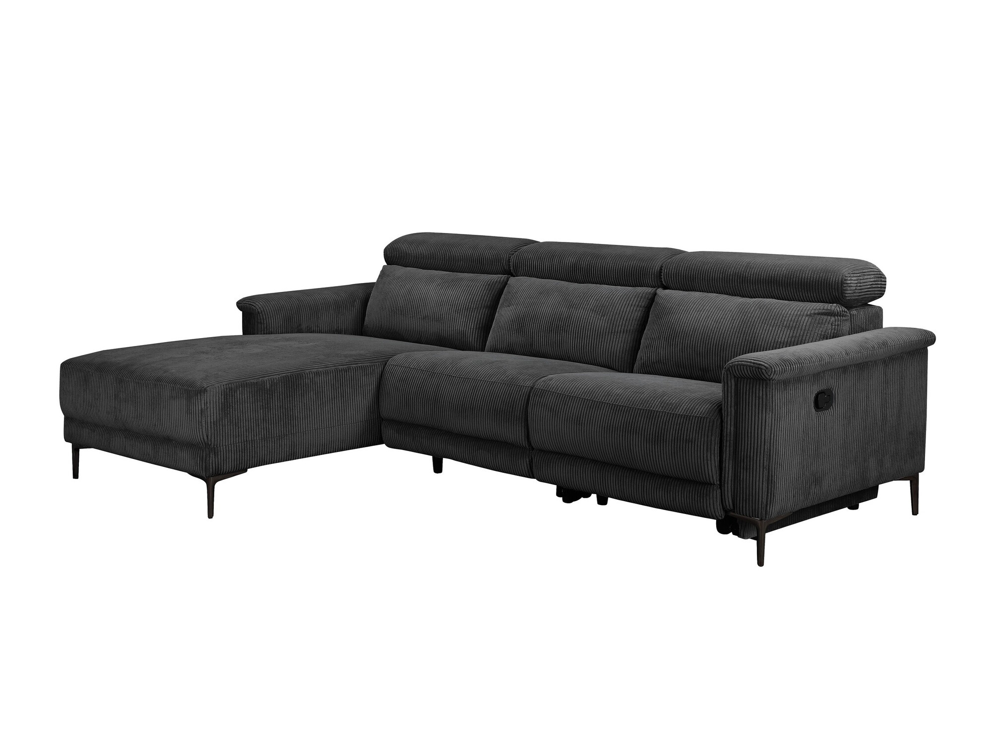 Ecksofa Liegesessel Denton 1474 (Anthrazit)