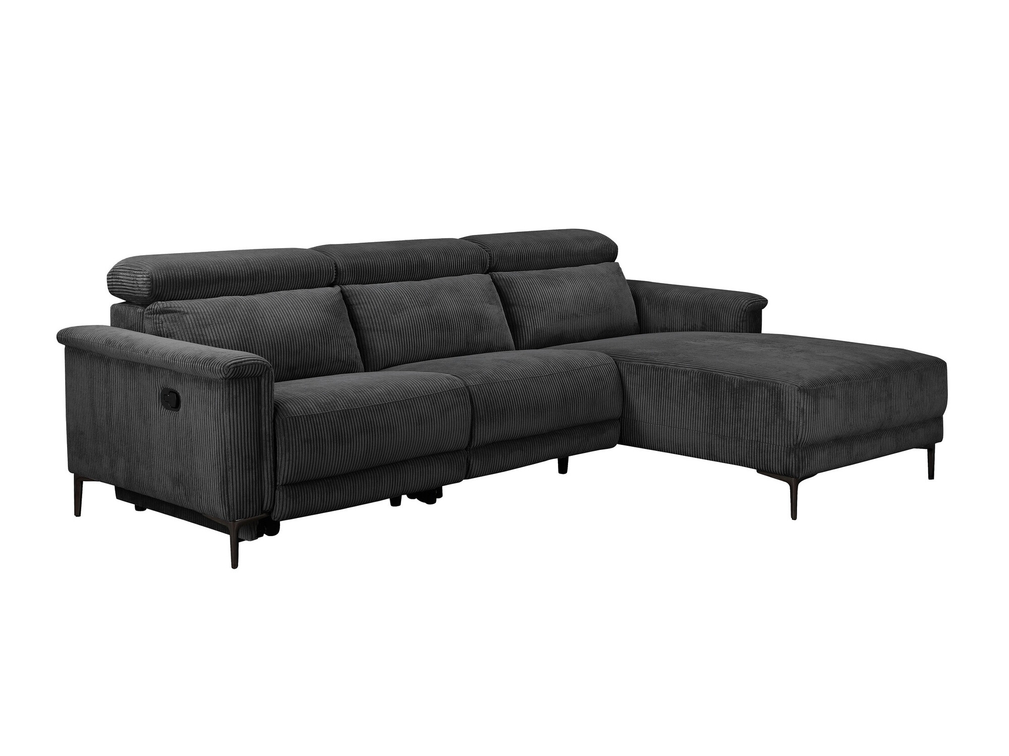 Ecksofa Liegesessel Denton 1474 (Anthrazit)