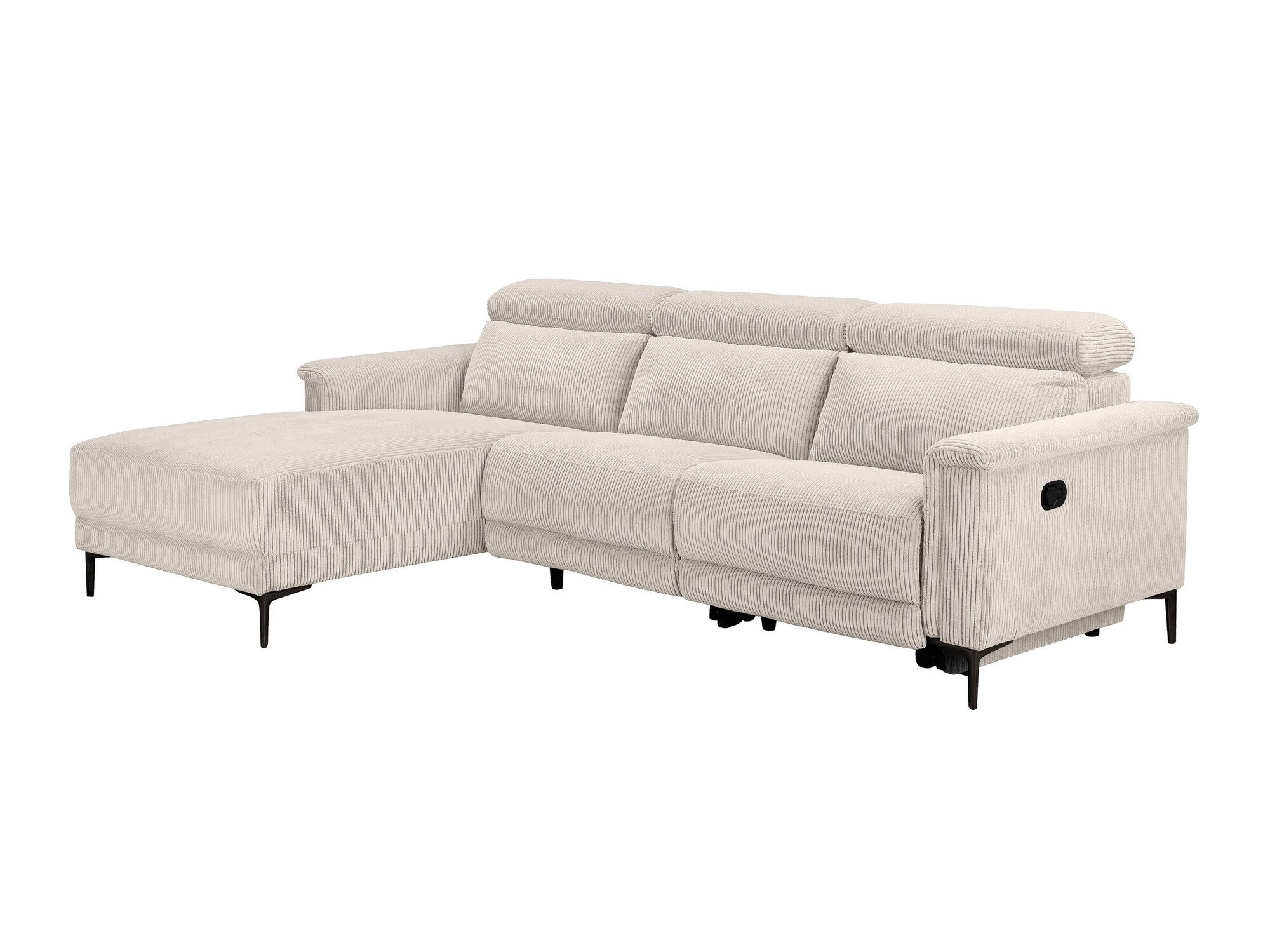 Ecksofa Liegesessel Denton 1474 (Cremefarben)