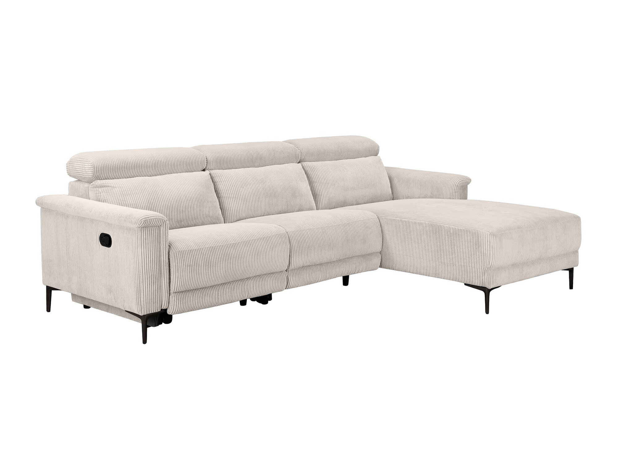 Ecksofa Liegesessel Denton 1474 (Cremefarben)