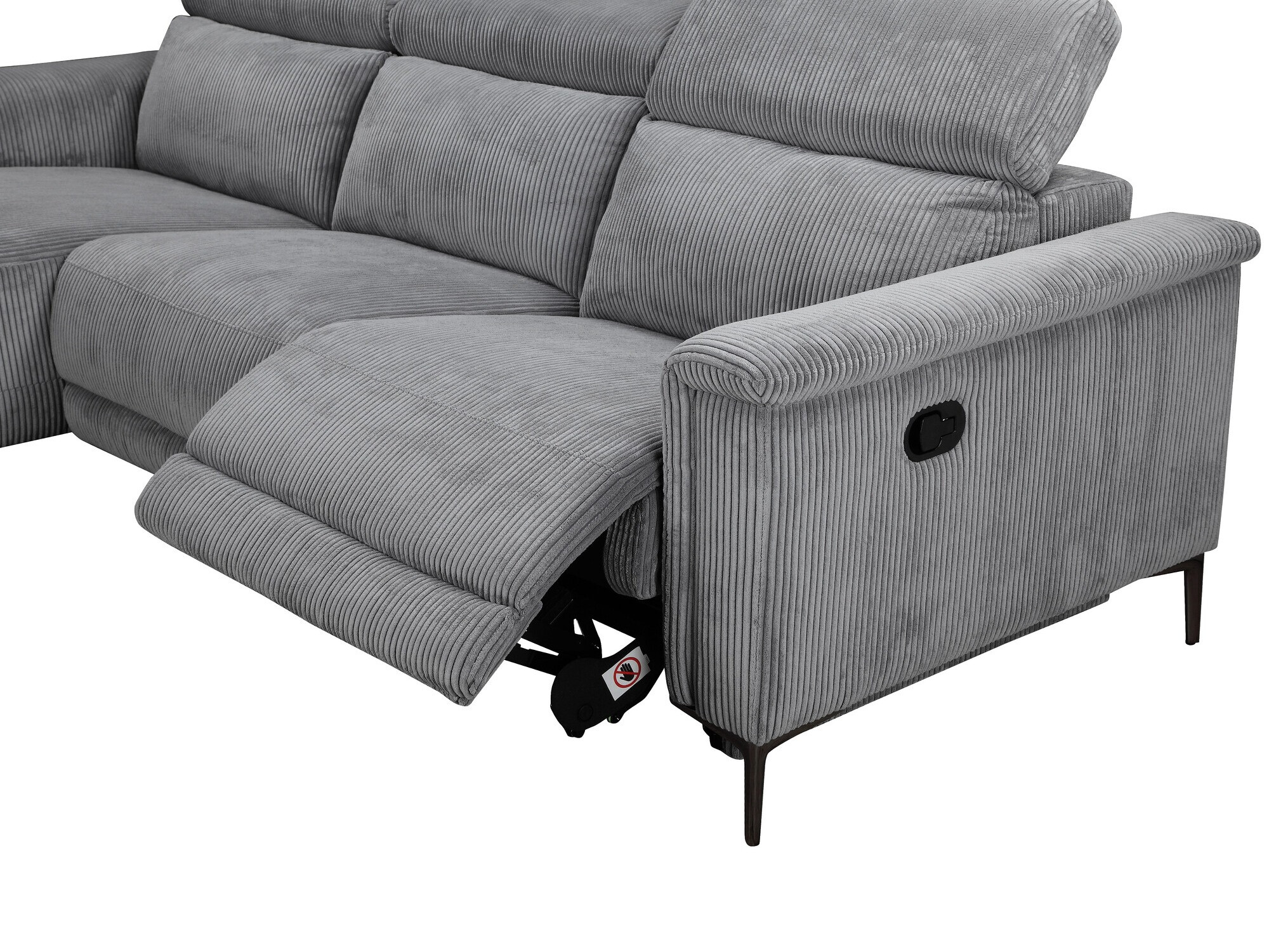 Ecksofa Liegesessel Denton 1474 (Grau)
