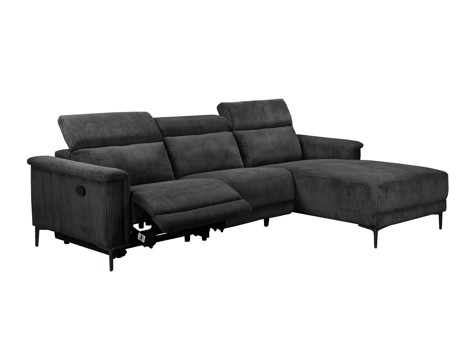 Ecksofa Liegesessel Evamare 102 (Anthrazit)