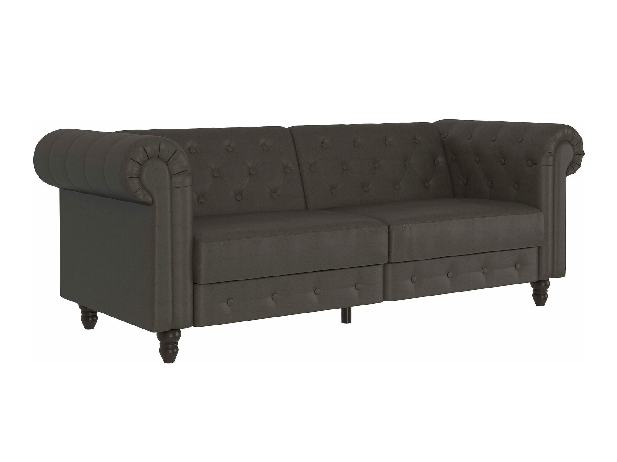 Chesterfield-Sofa Tulsa 217 (Anthrazit)