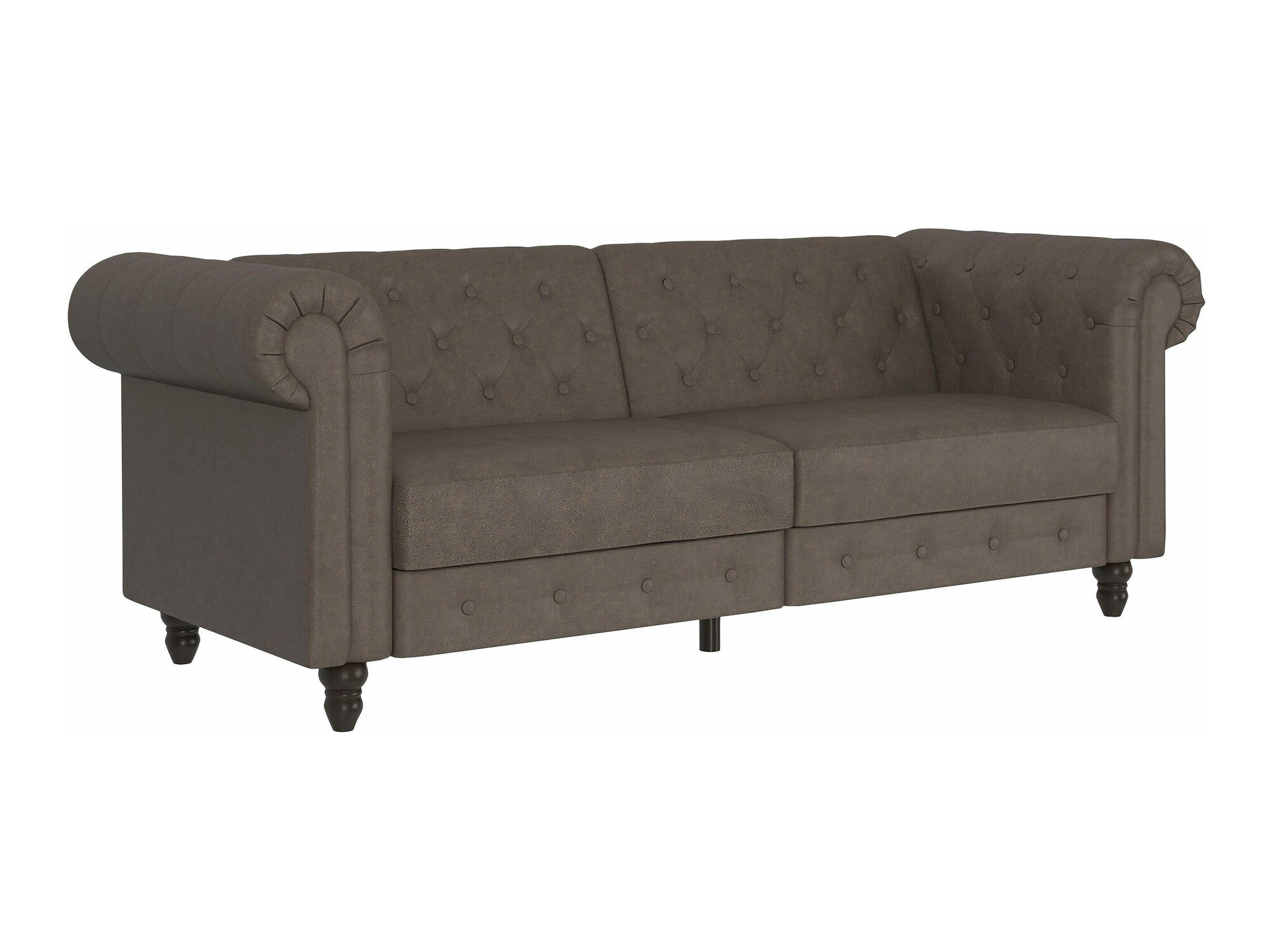 Chesterfield-Sofa Tulsa 217 (Dunkelbraun)