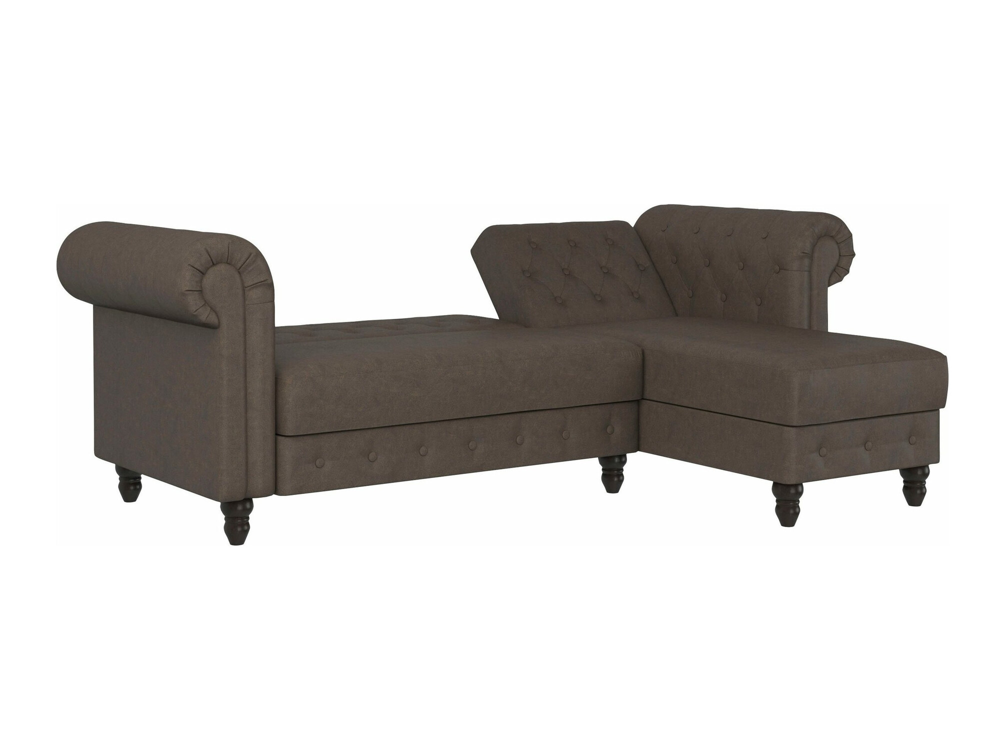 Chesterfield ecksofa Tulsa 622 (Braun)
