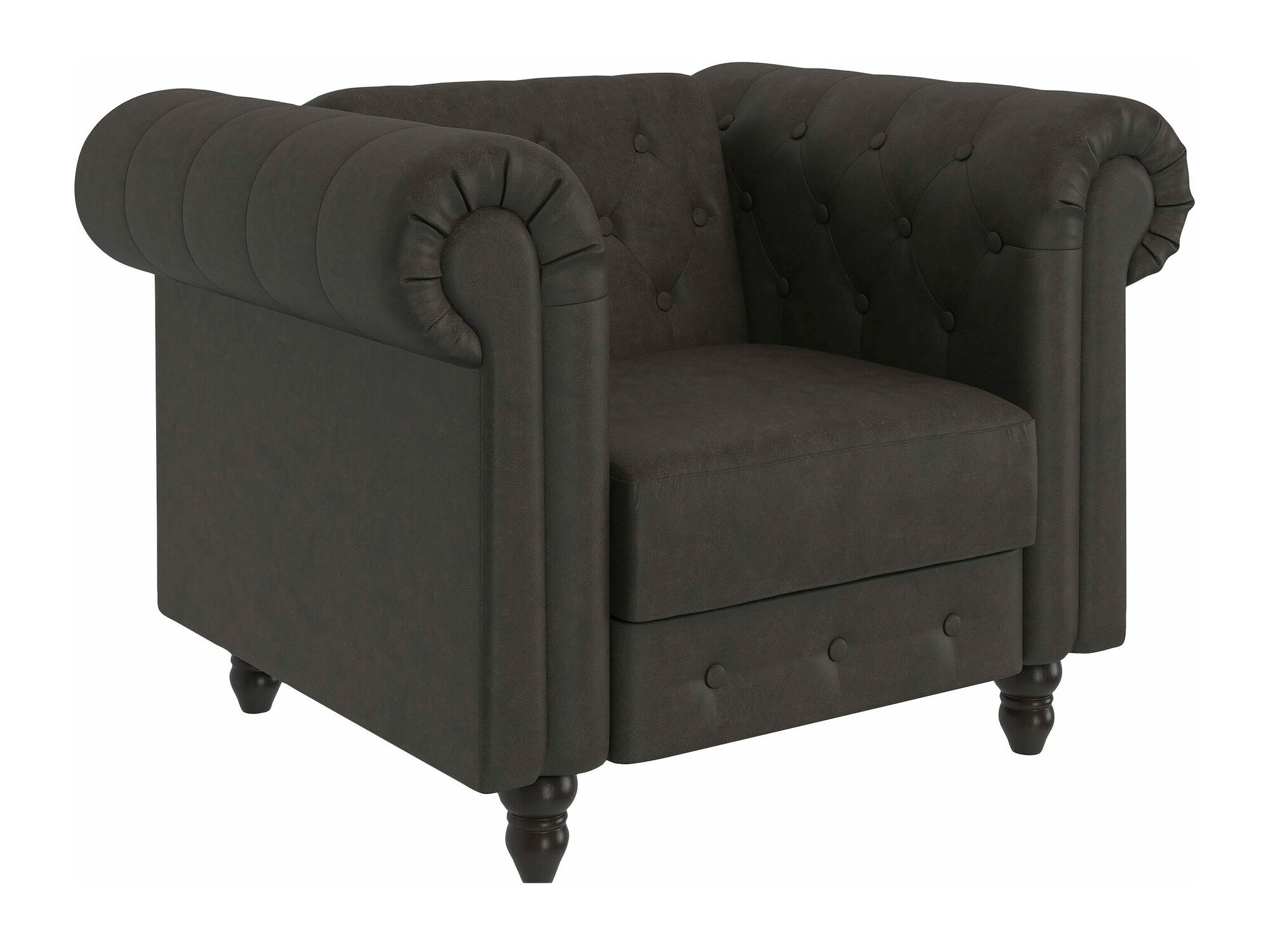 Chesterfield sessel Tulsa 630 (Dunkelbraun)
