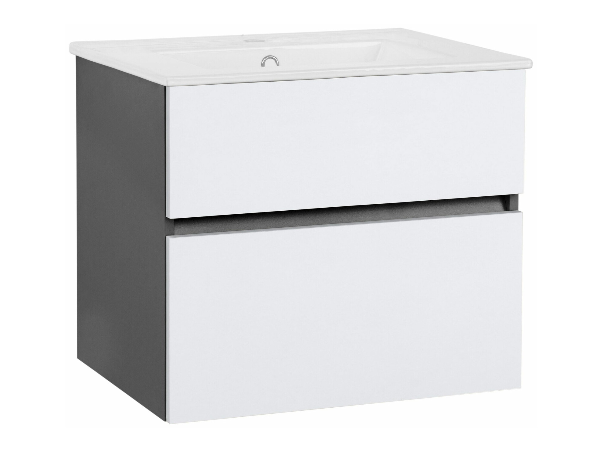 Hängeschrank für Waschbecken Denton 1478 (Weiss + Anthrazit)