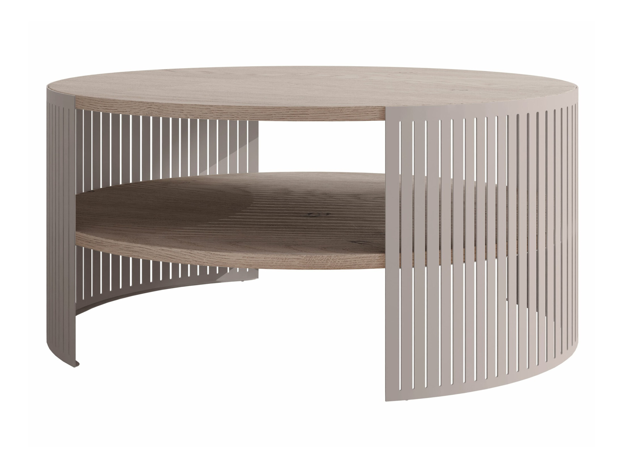 Couchtisch Civer VIII (Kaschmir + Helles Holz)