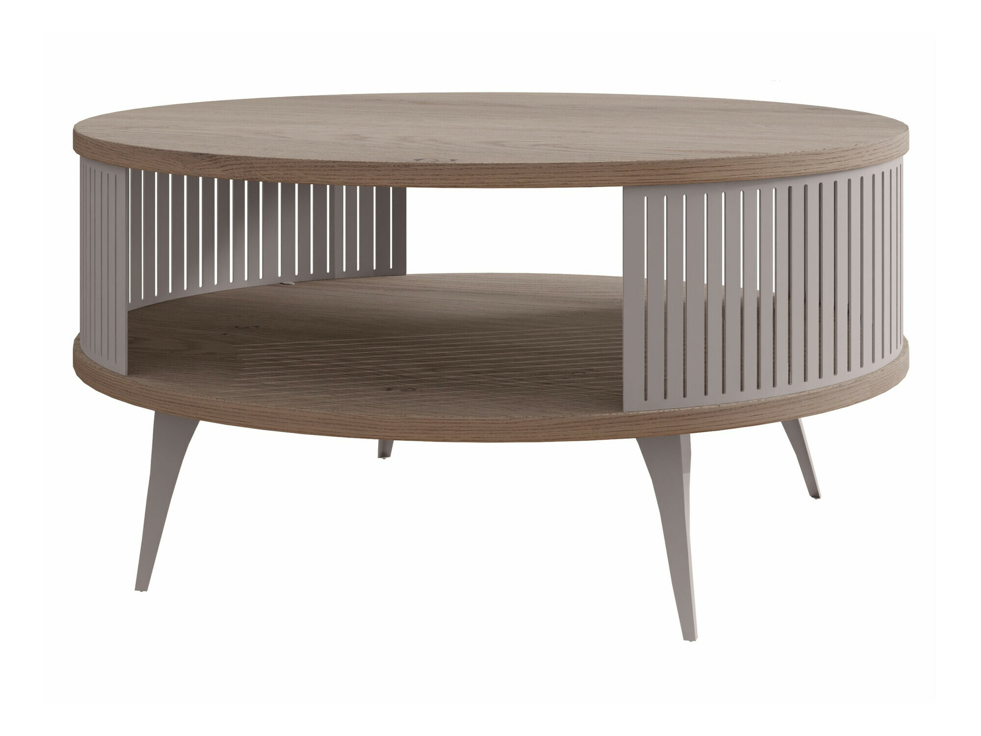 Couchtisch Vitum VI (Kaschmir + Helles Holz)