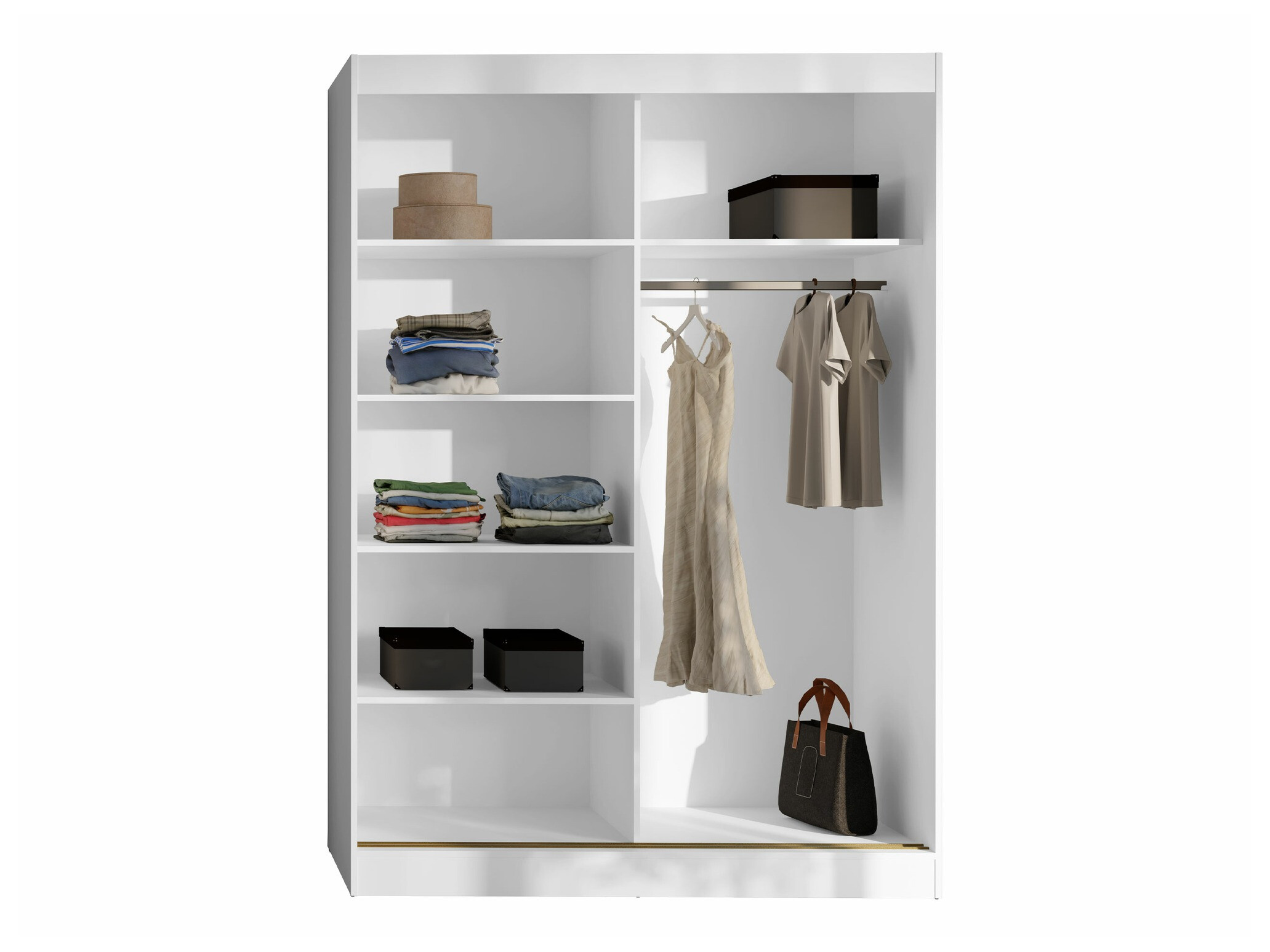 Kleiderschrank Toledo 131 (Weiss)