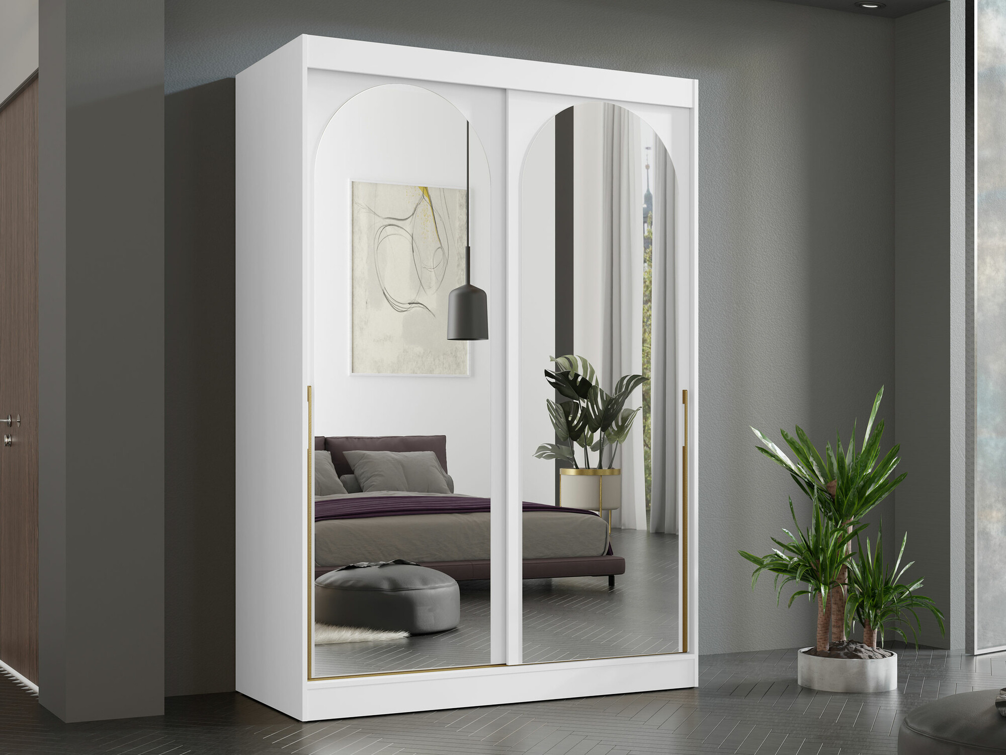 Kleiderschrank Toledo 131 (Weiss)