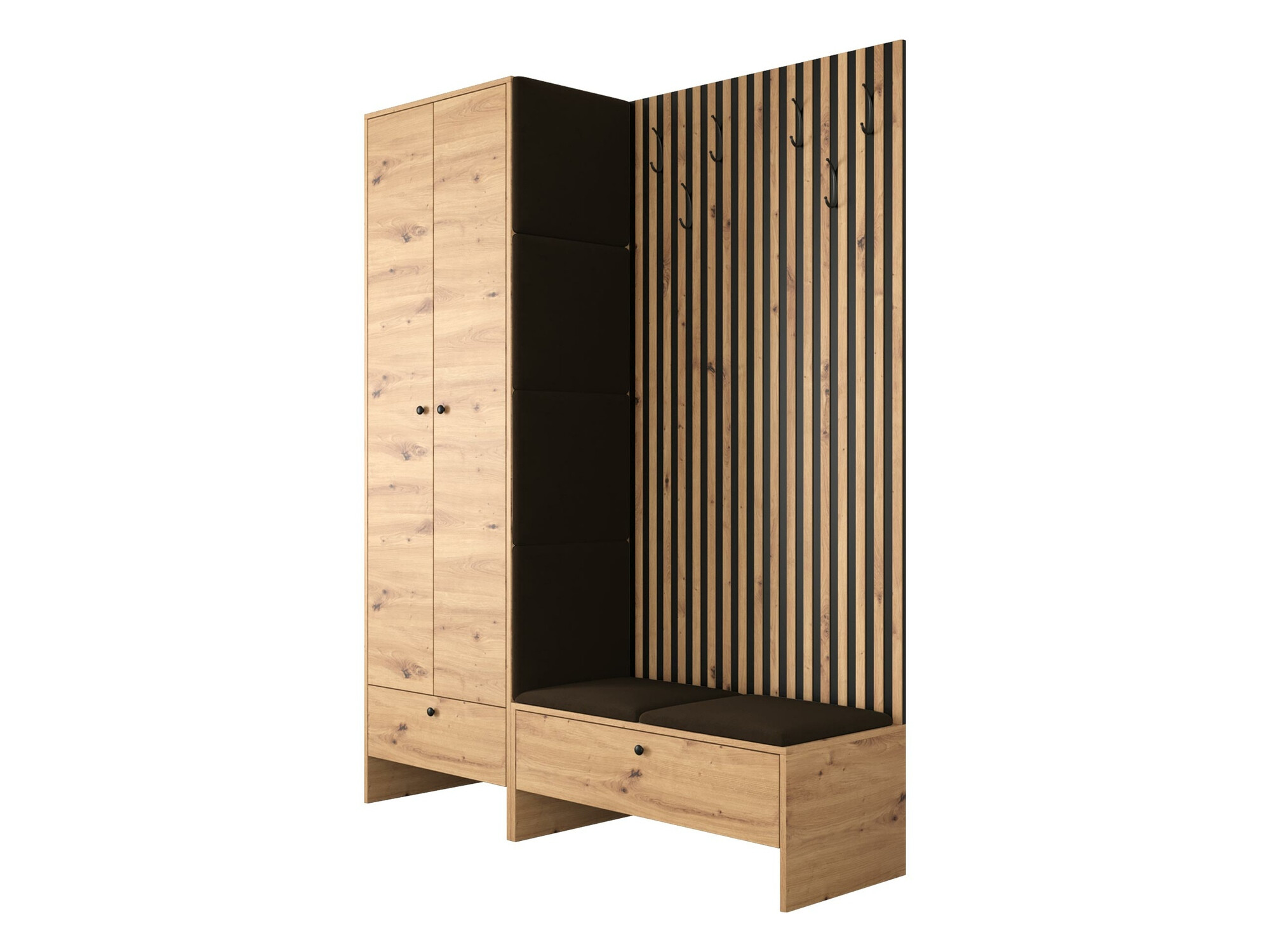 Flurgarnitur Donio III (Artisan Eichenholzoptik + Manila 04)