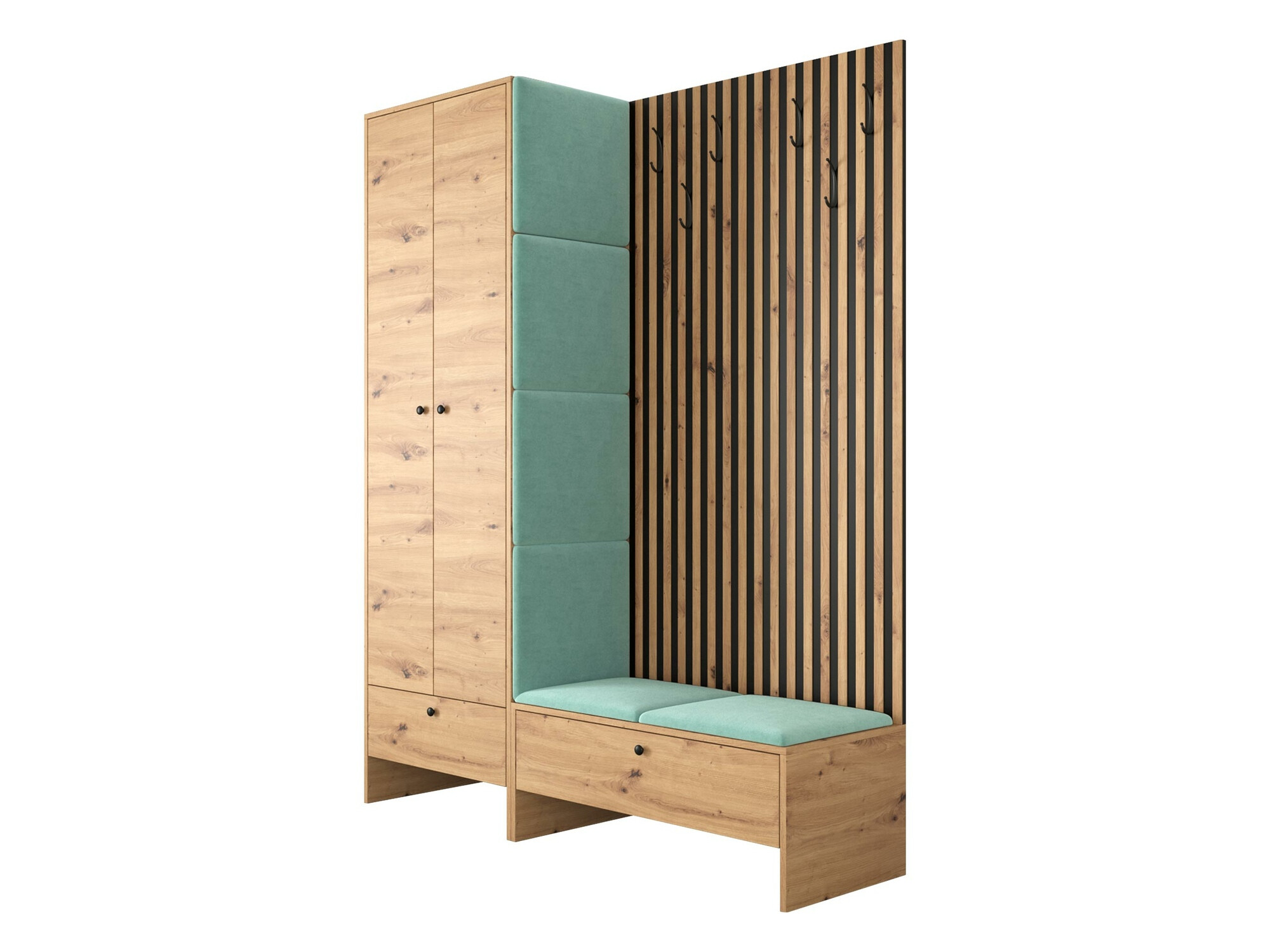 Flurgarnitur Donio III (Artisan Eichenholzoptik + Manila 11)