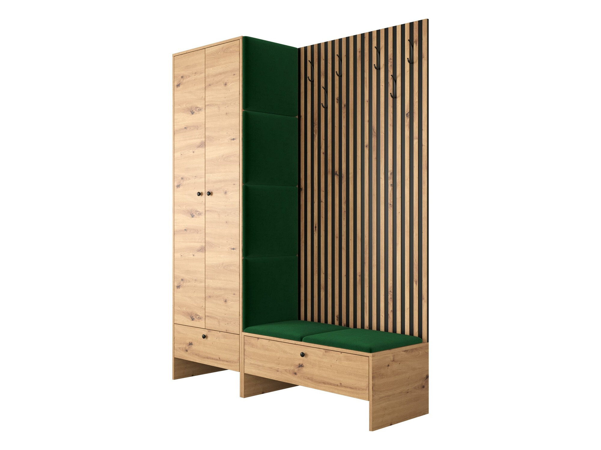 Flurgarnitur Donio III (Artisan Eichenholzoptik + Manila 35)