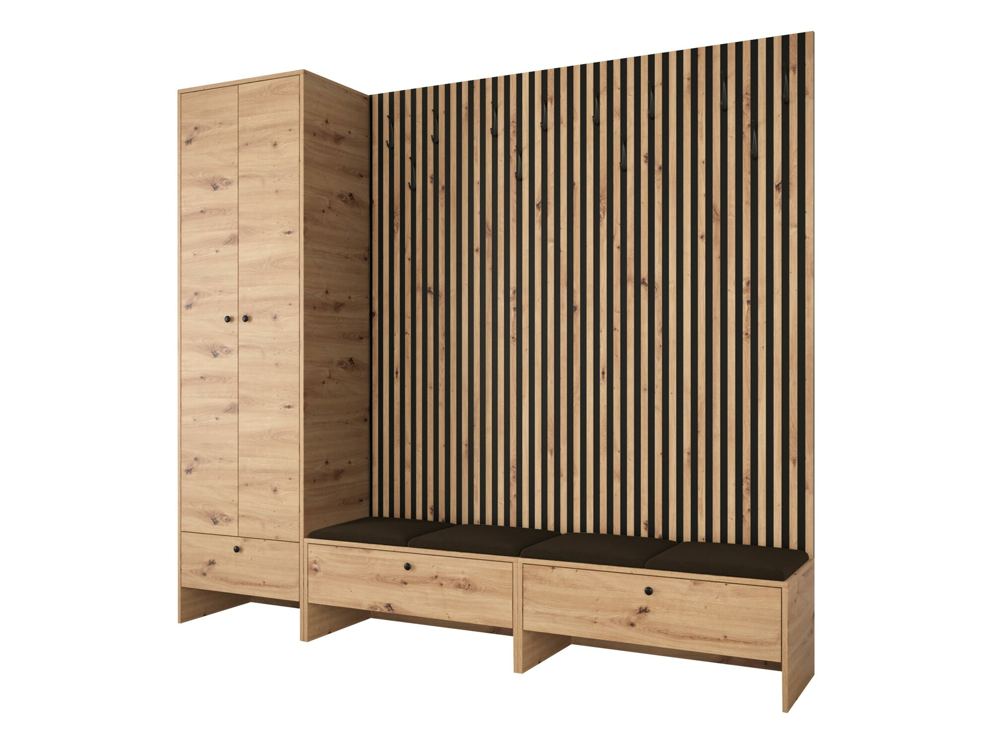 Flurgarnitur Donio VI (Artisan Eichenholzoptik + Manila 04)