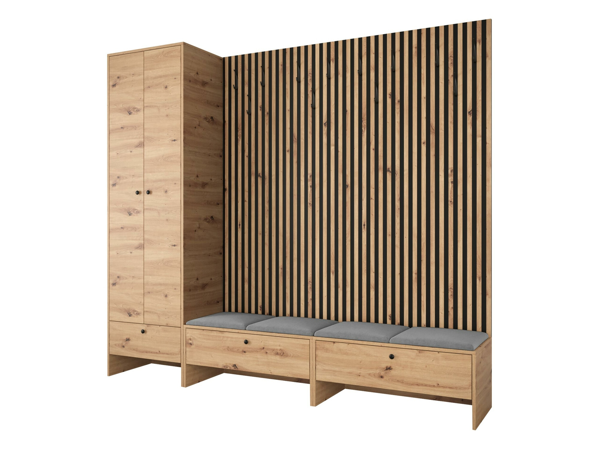 Flurgarnitur Donio VI (Artisan Eichenholzoptik + Manila 16)