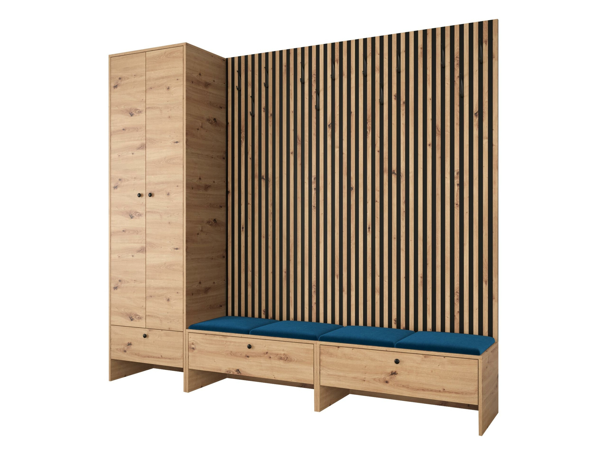 Flurgarnitur Donio VI (Artisan Eichenholzoptik + Manila 26)