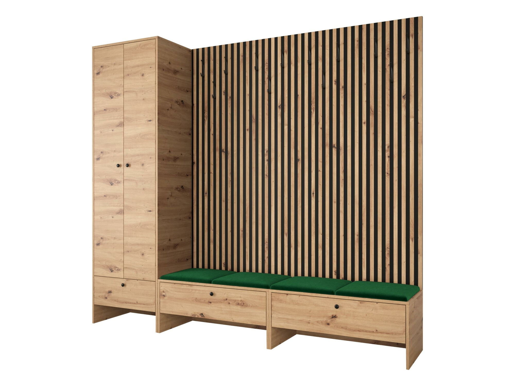 Flurgarnitur Donio VI (Artisan Eichenholzoptik + Manila 35)