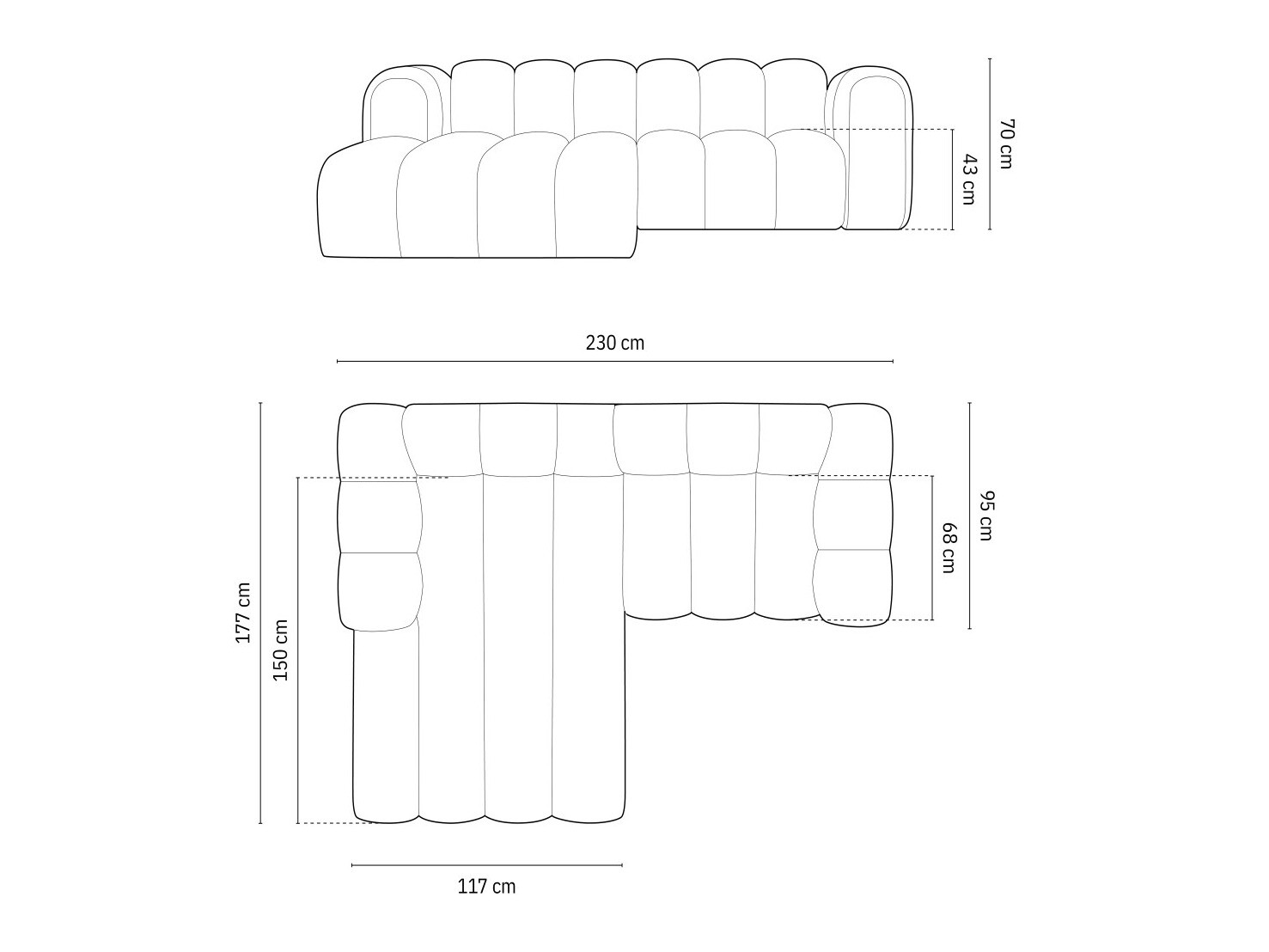 Modulares Ecksofa Cirleve 104 (Salvador 19)