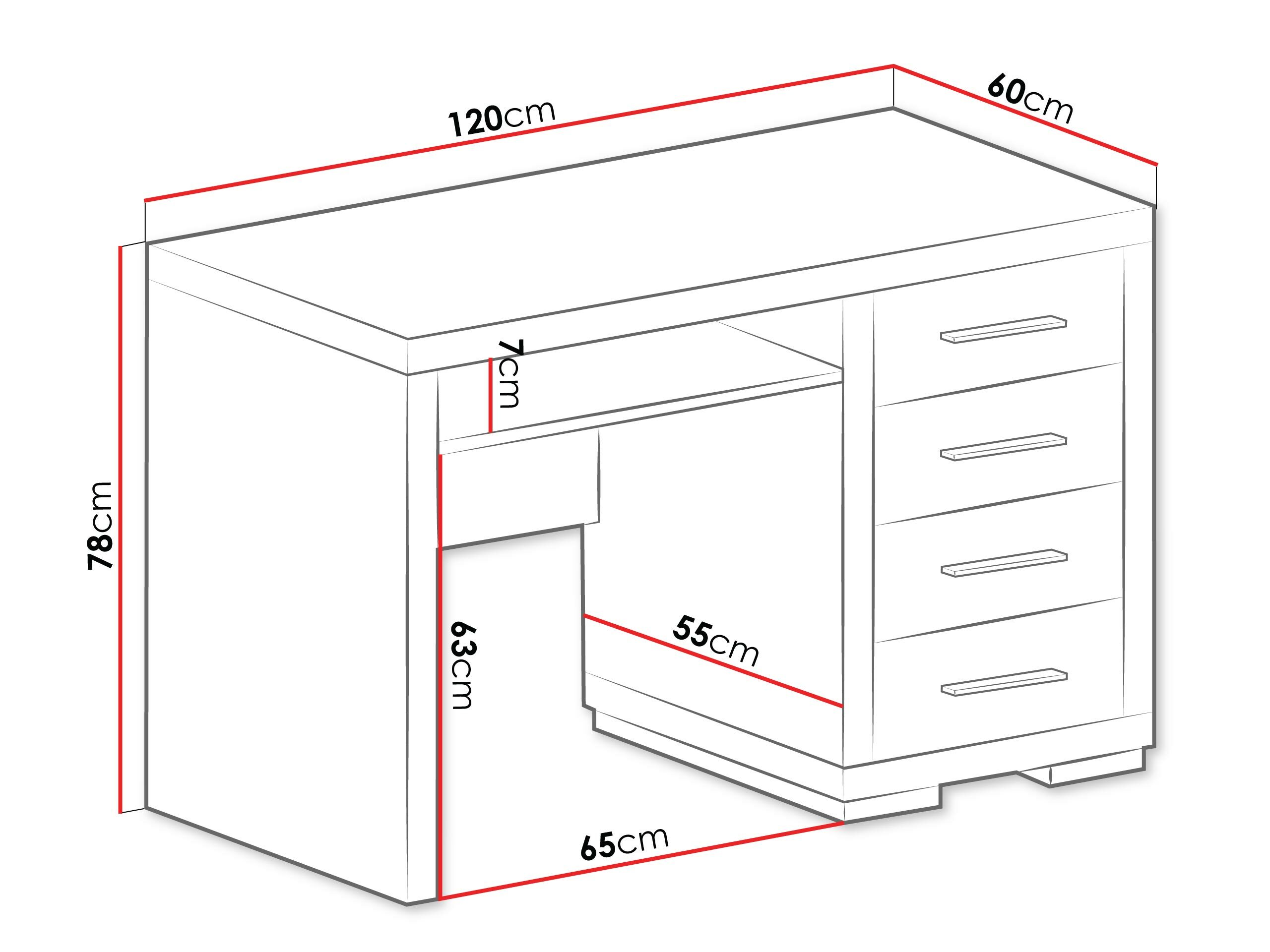 Bürotisch Fiomeri 120 (Santana-Eiche)