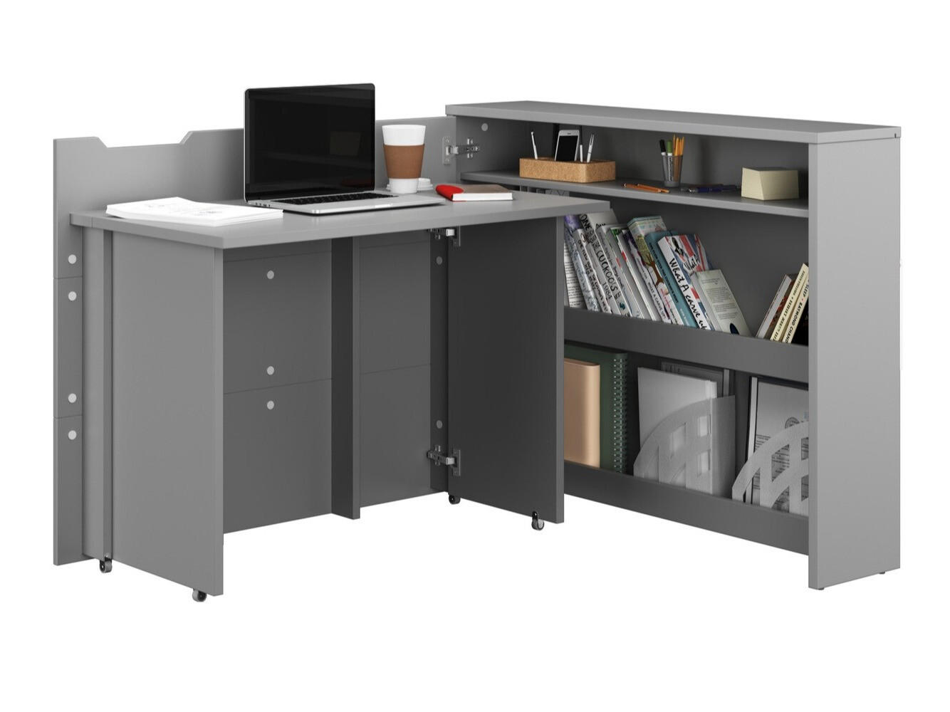 Eckschreibtisch Concept Pro Lenart (Grau)