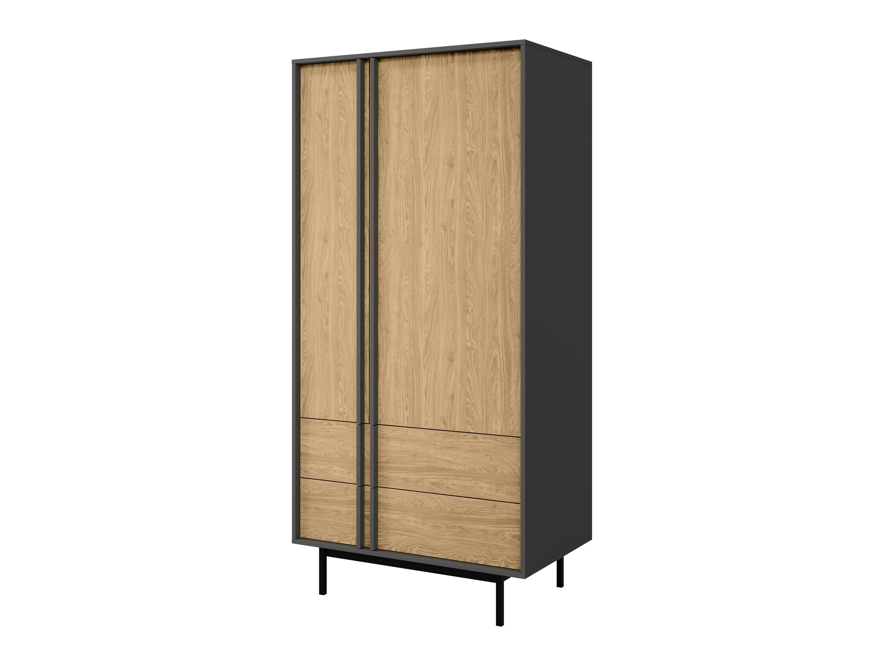 Kleiderschrank Levali 100 (Eiche)