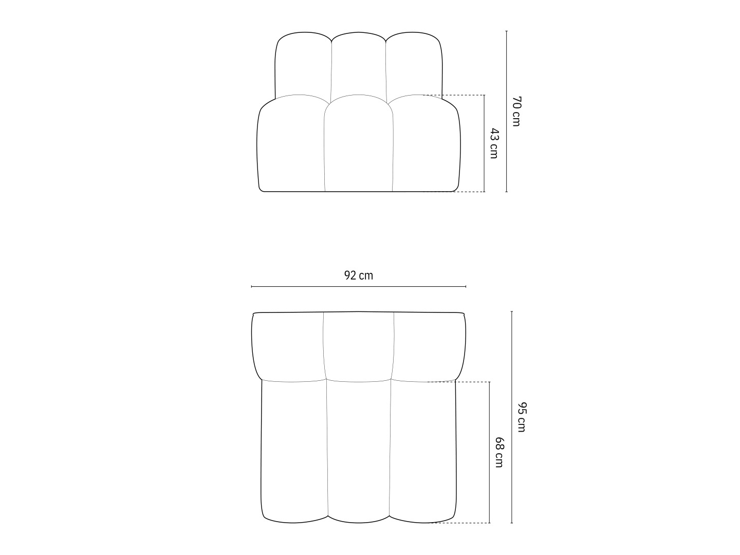 Modularer Sessel Cirleve 108 (Salvador 01)