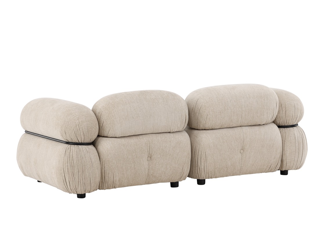 Modulares Sofa Evardale 103 (Beige + Schwarz)
