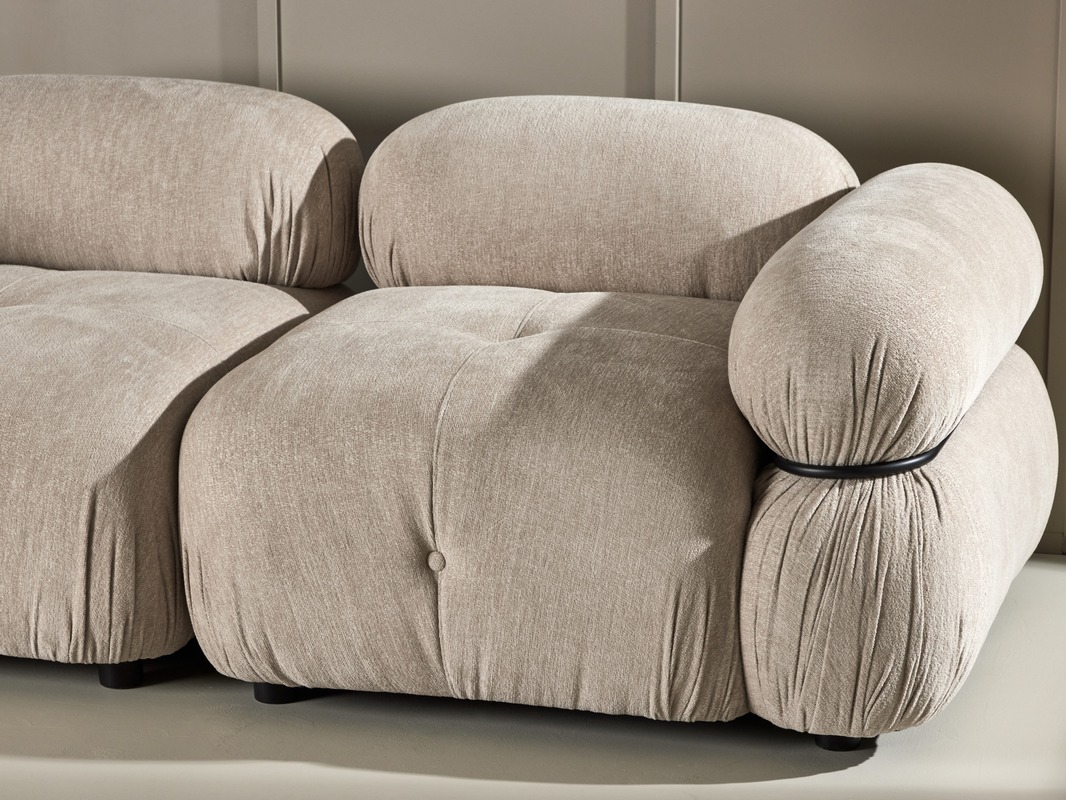 Modulares Sofa Evardale 103 (Beige + Schwarz)