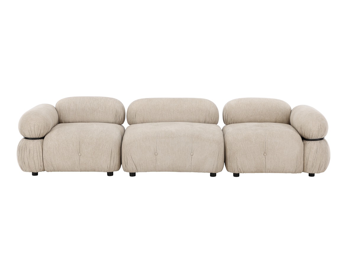 Modulares Sofa Evardale 104 (Beige + Schwarz)